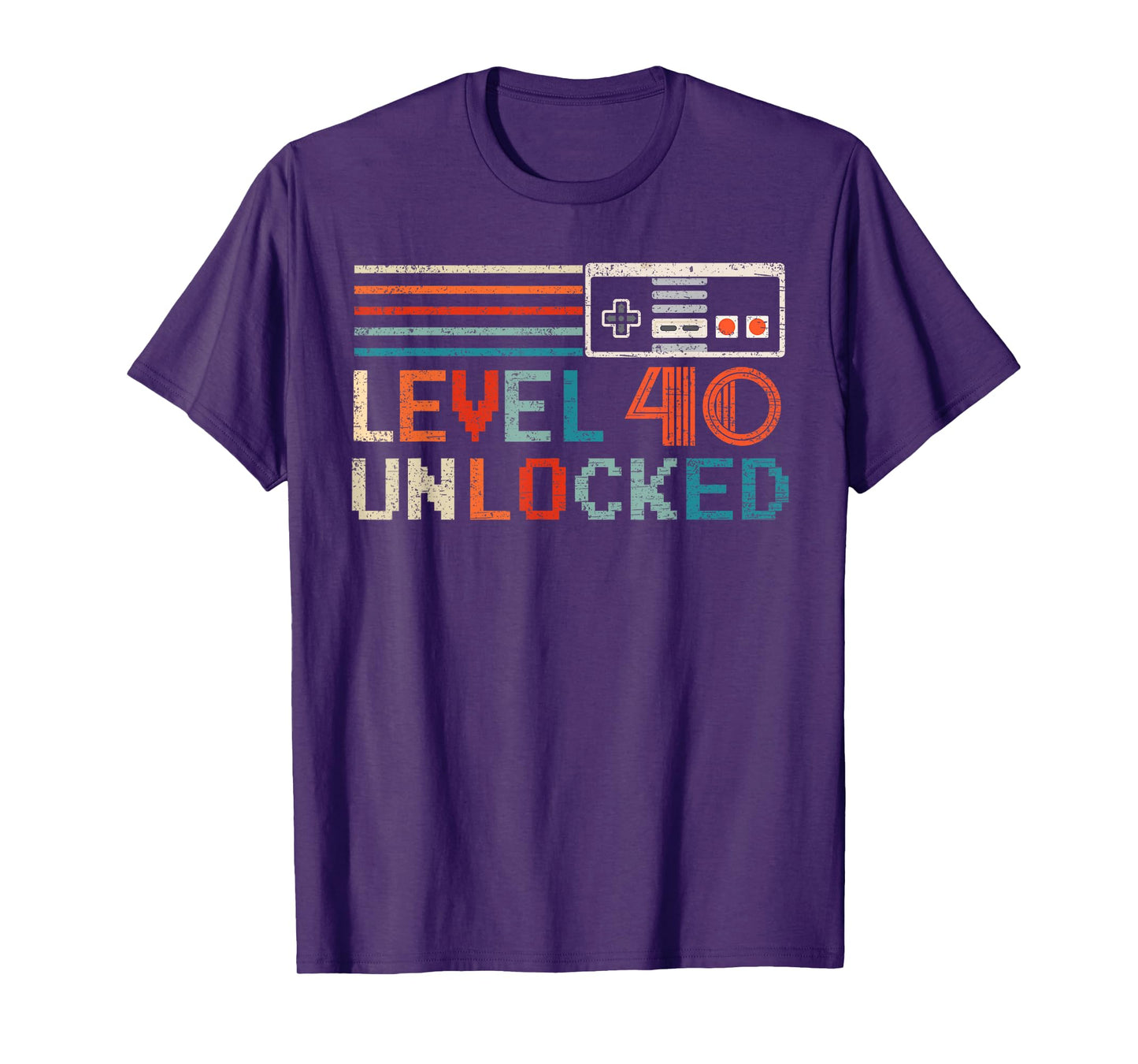 Unlocked Level 40 Birthday Boy Video Game Controller T-Shirt