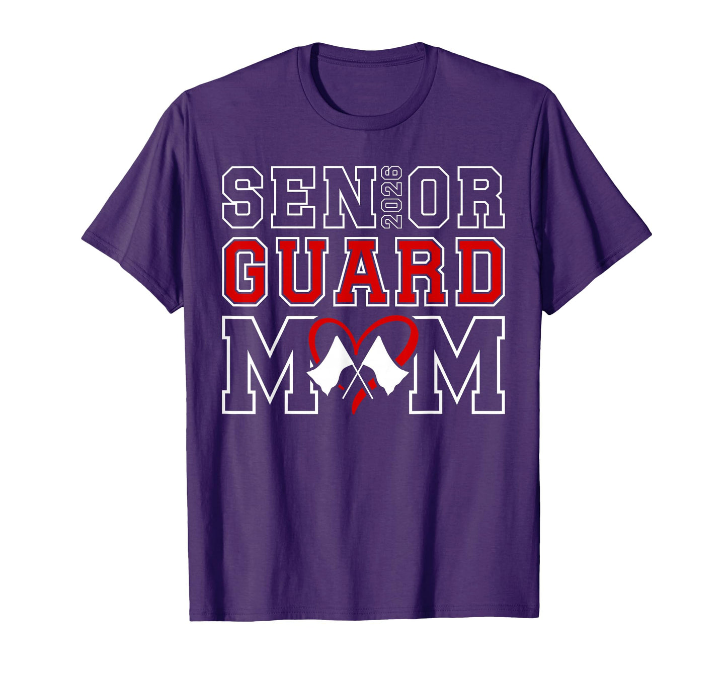 Color Guard Senior Mom 2026 Senior Color Guard Mother 2026 T-Shirt