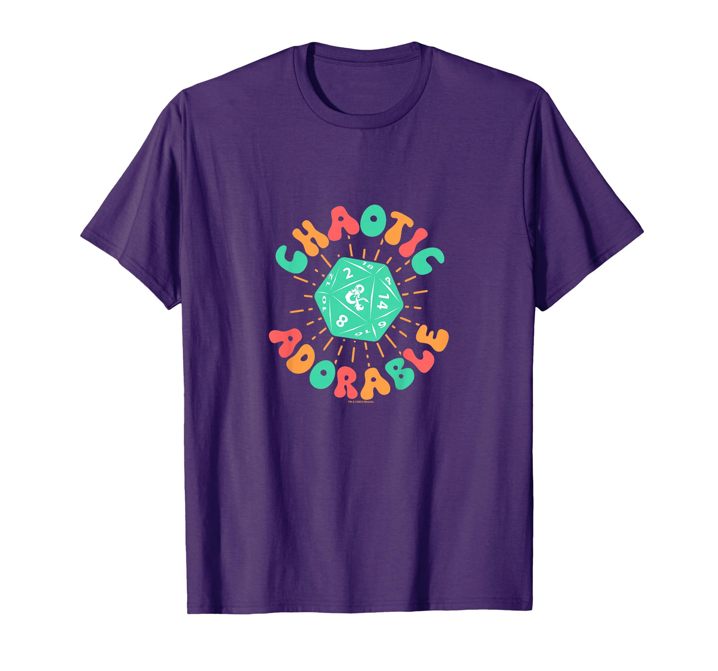Dungeons & Dragons Chaotic Adorable Dragon Dice Youth Logo T-Shirt