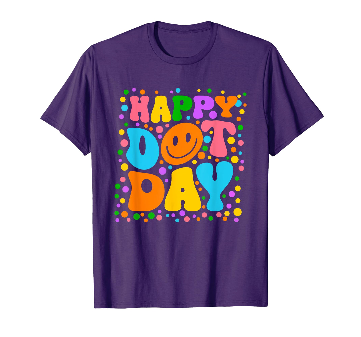 Happy Dot Day September 15th Polka Dot Teacher Boy Girl Kids T-Shirt
