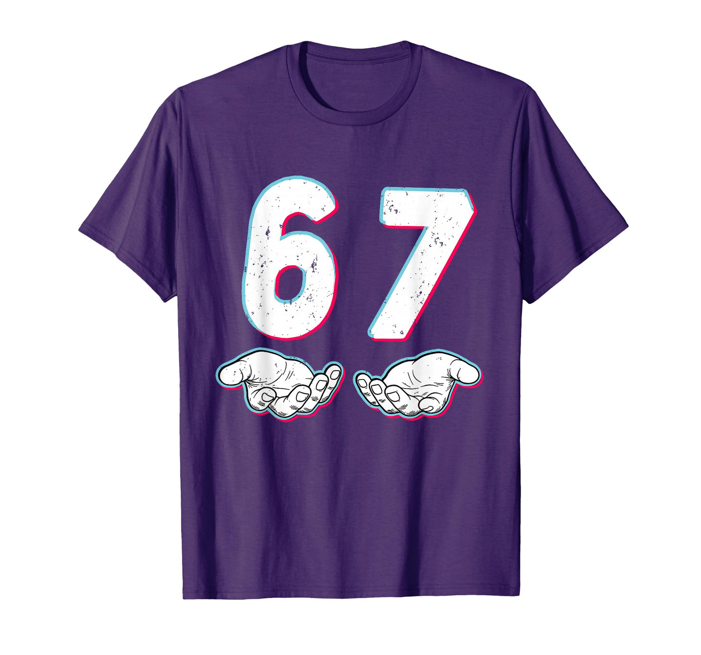Number 67 Matching Six Seven 6 7 Meme 6-7 Halloween Costume T-Shirt