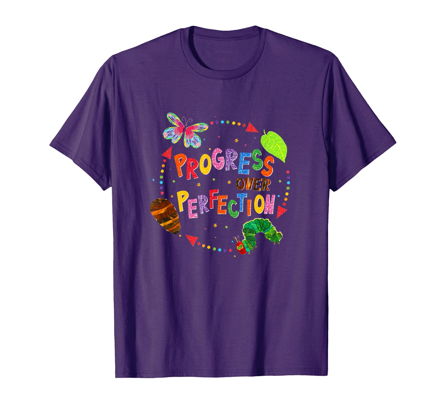 Progress Over Perfection Teacher Quote T-Shirt