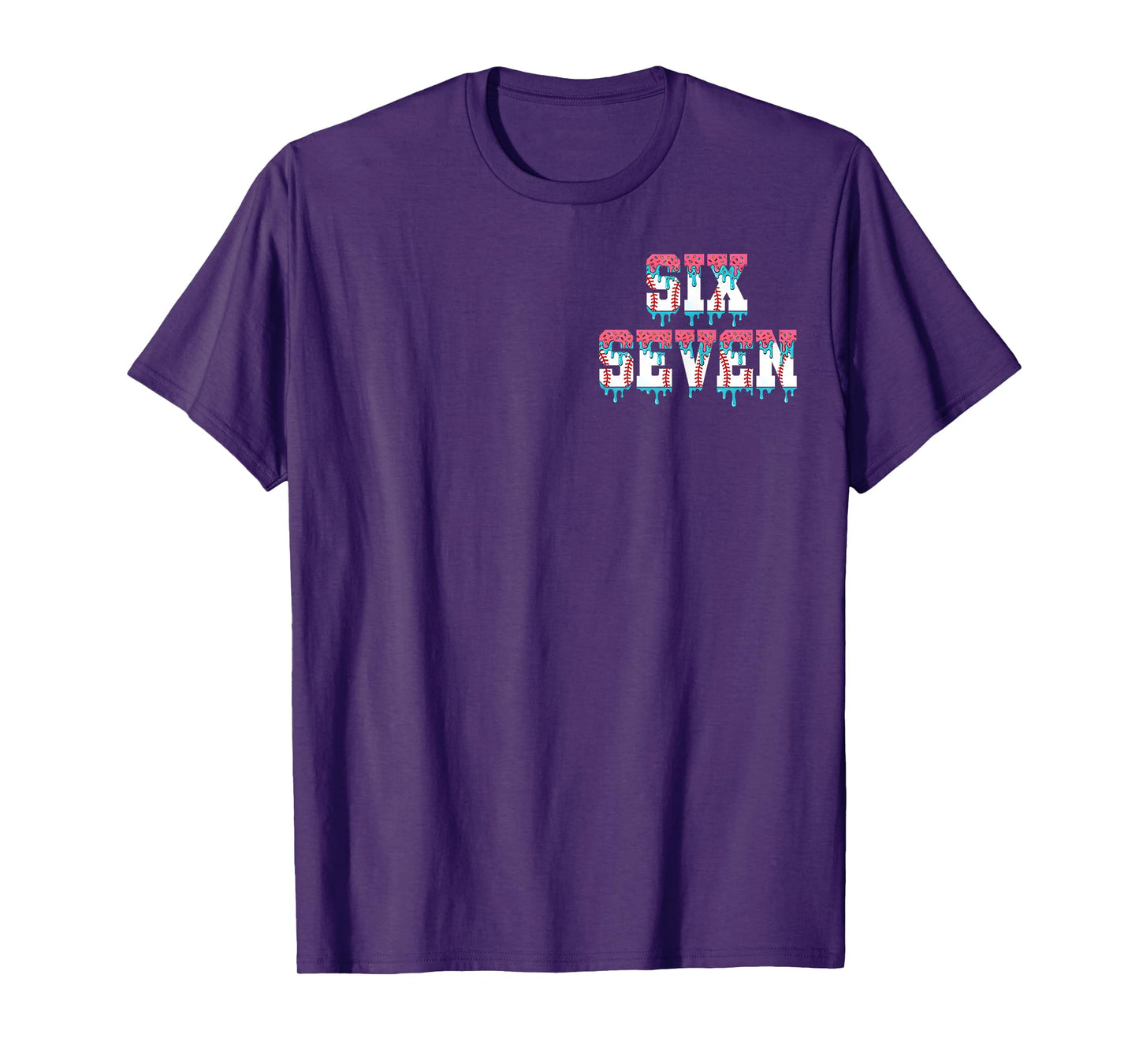 67 Ice Cream Drip Meme Funny Six Seven Gen Alpha (2 Sides) T-Shirt