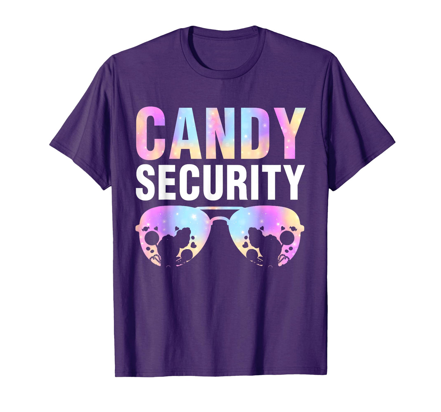 Candy Land Costume Men Candy Crew Funny Candy Security T-Shirt