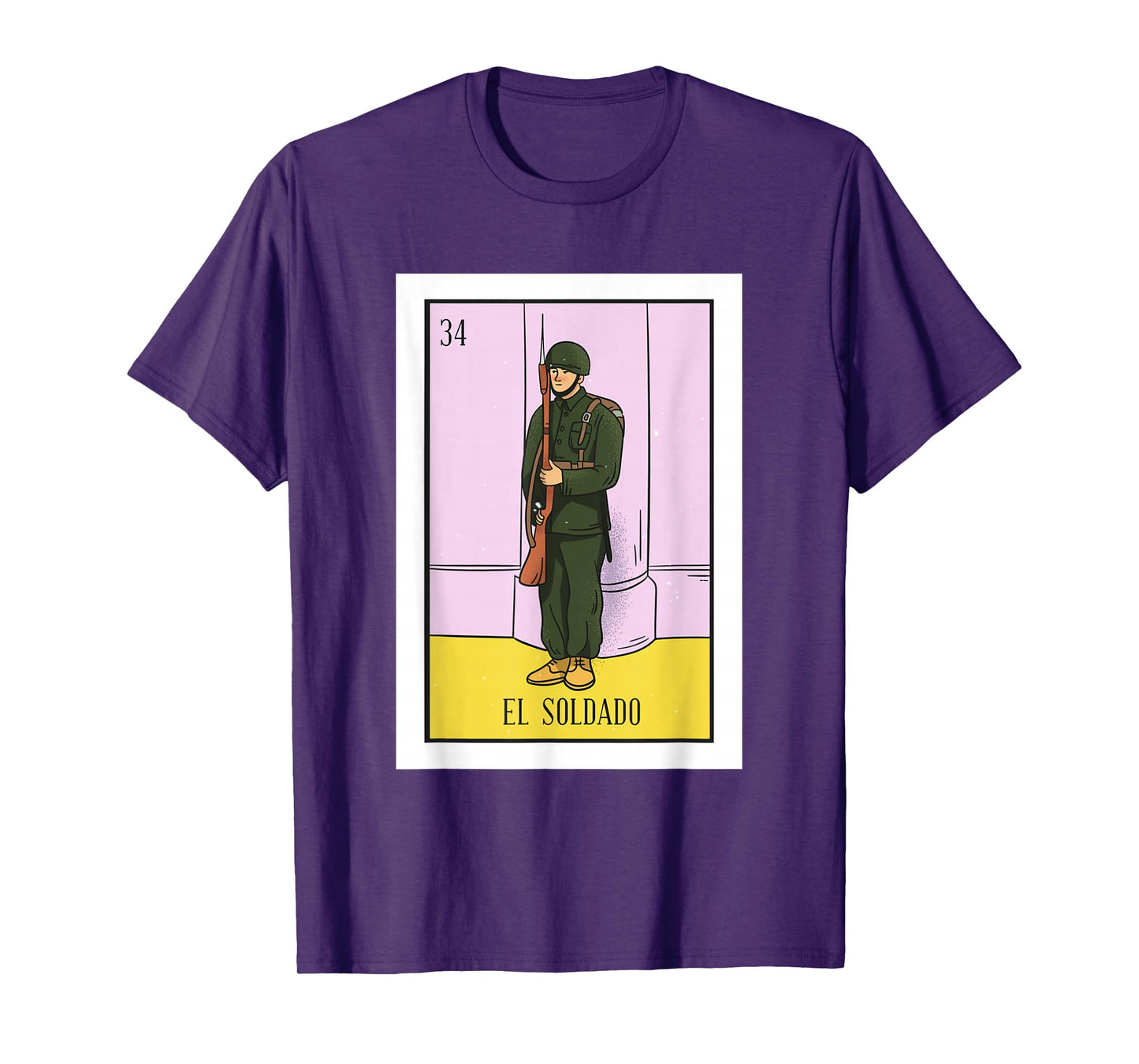 El Soldado Lottery Gift The Soldier Card Mexican Lottery T-Shirt