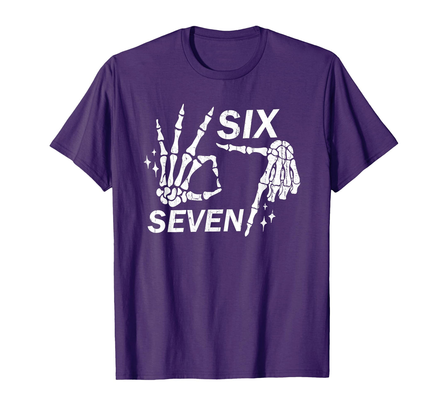 Six Seven 6 7, Skeleton Hands, Spooky Skull T-Shirt