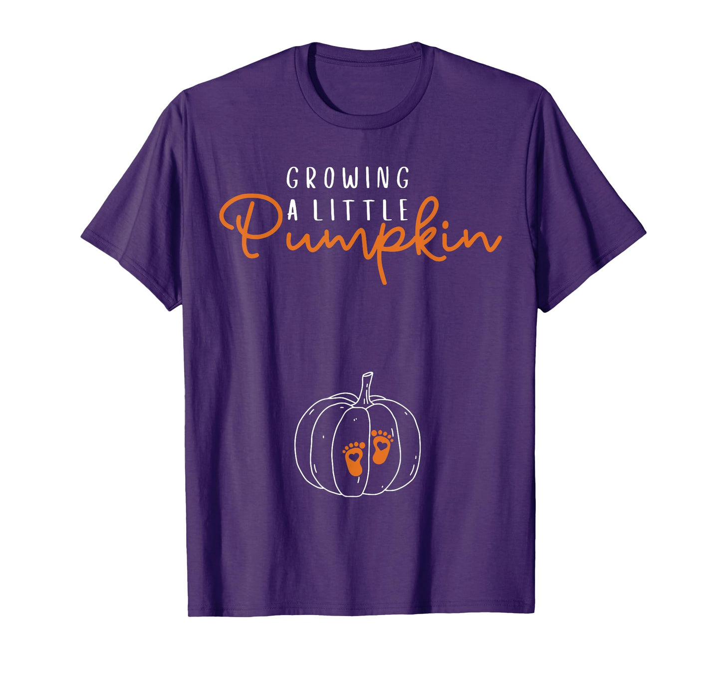 Growing A Little Pumpkin Fall Pregnancy Thanksgiving Autumn T-Shirt