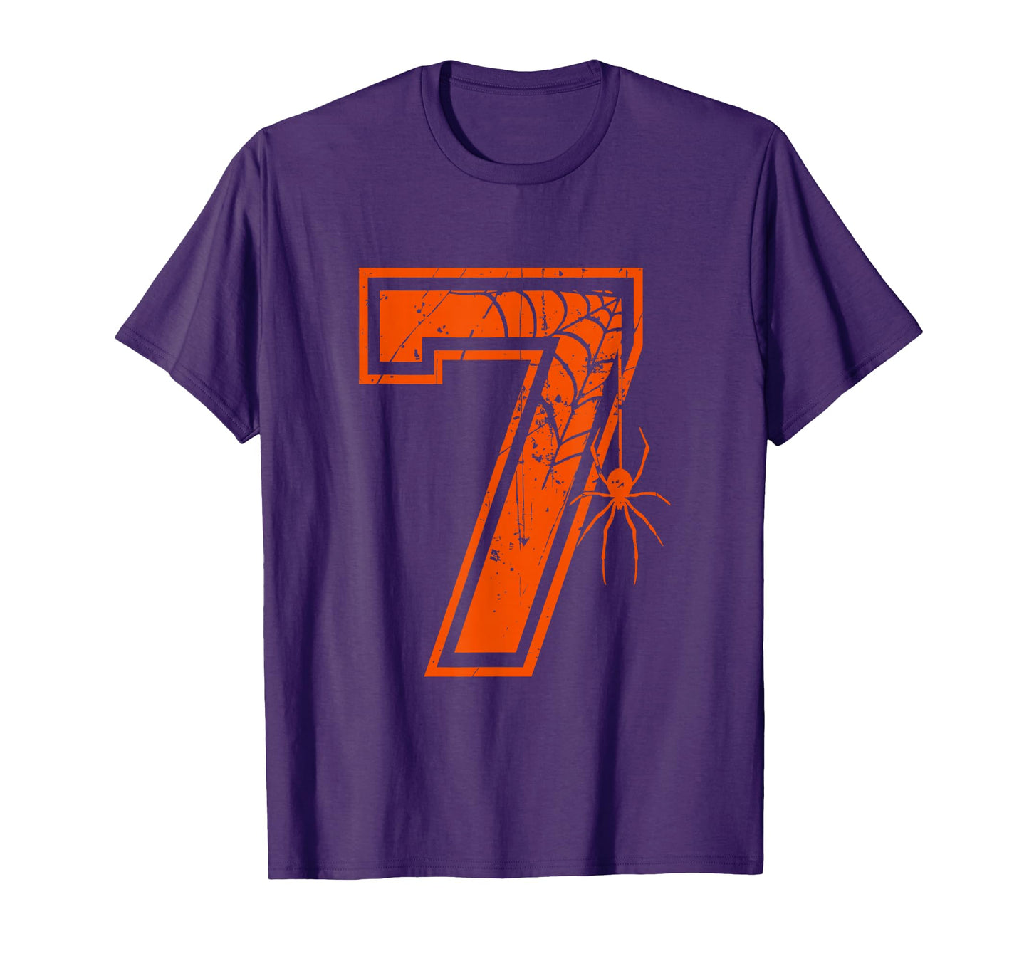 Number 7 67 Meme Halloween Spider Costume Matching Group T-Shirt