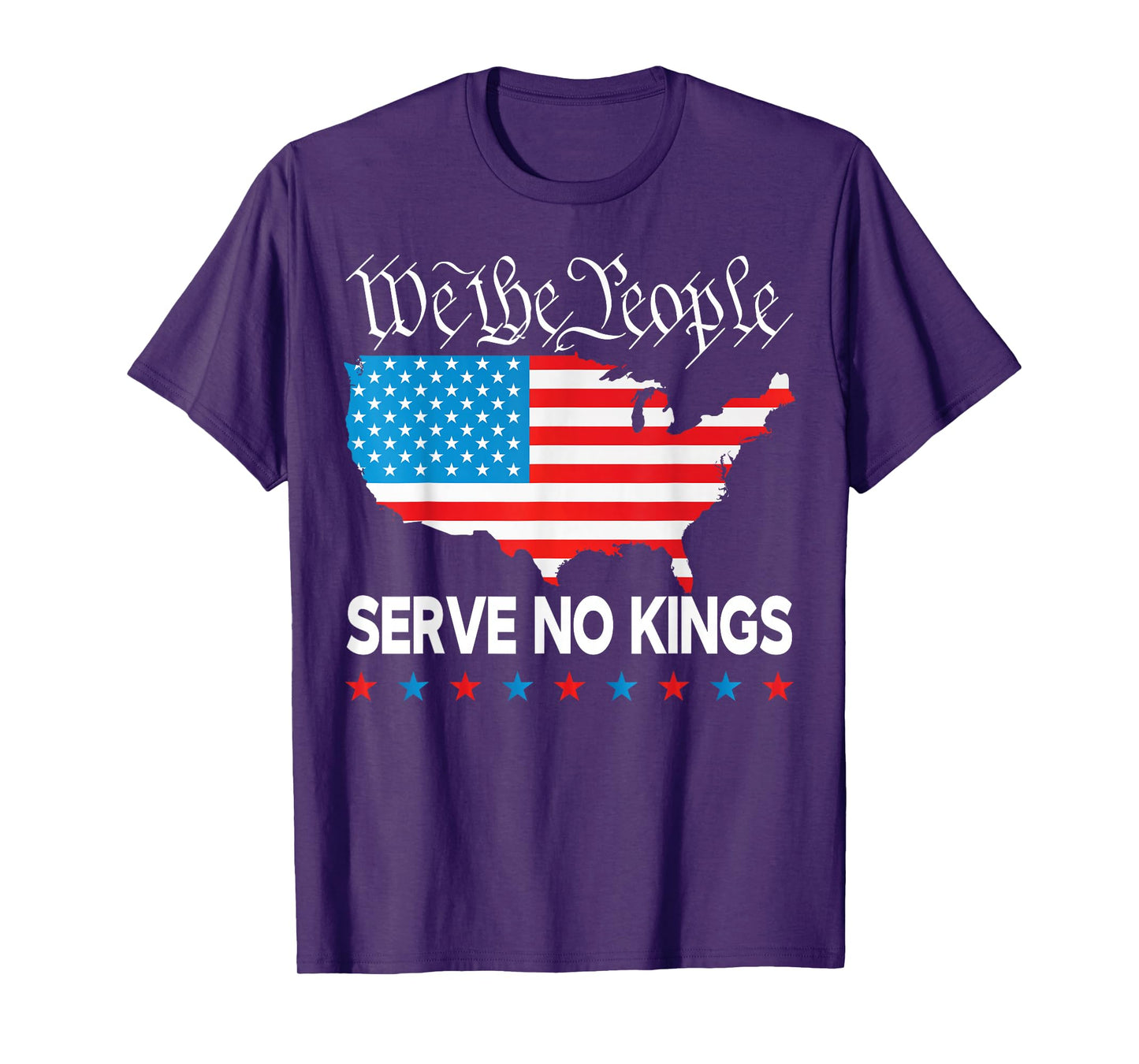 We The People Serve No Kings in America Democracy Protest T-Shirt