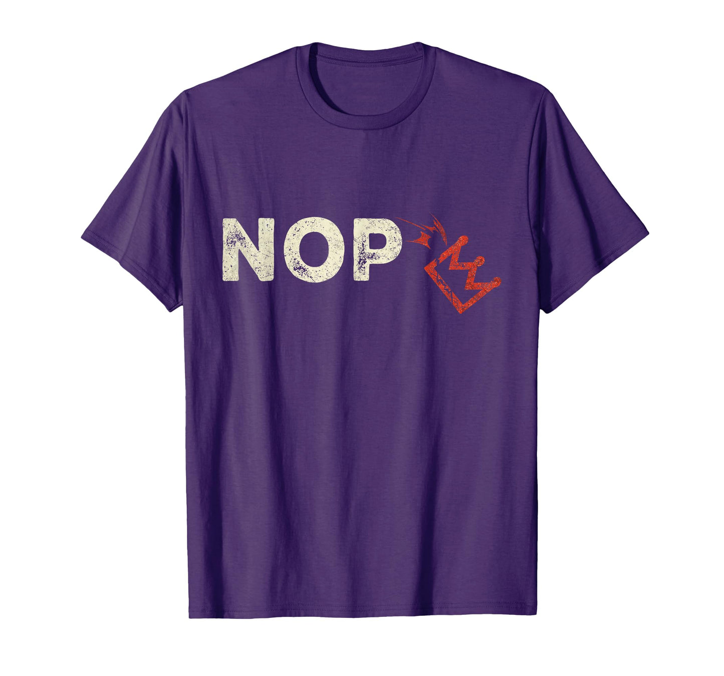 Retro No Kings Nope Protest Sign 4th Of July Shirt Men Women T-Shirt
