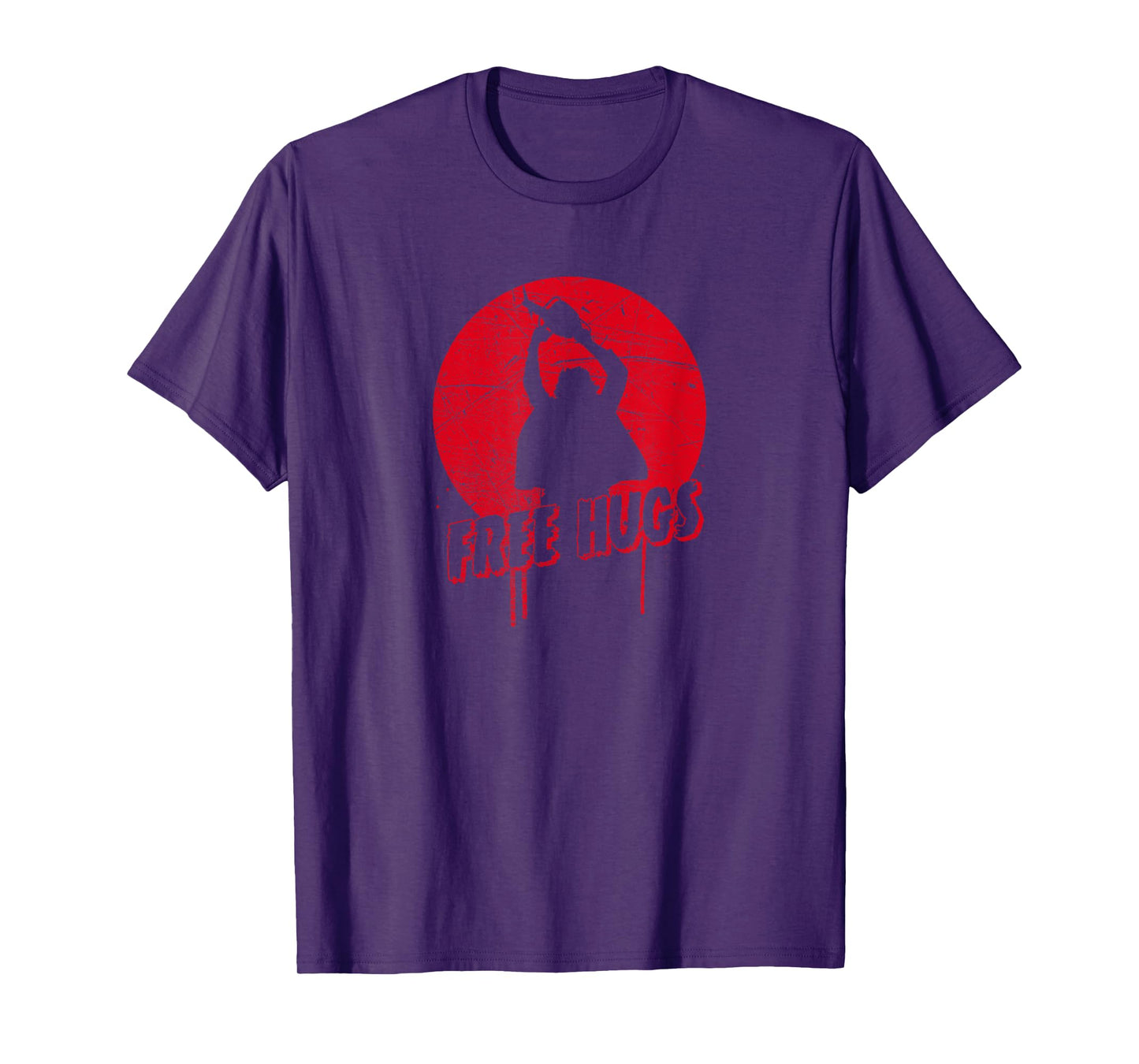 Chainsaw Horror Man - Free Hugs Halloween T-Shirt T-Shirt