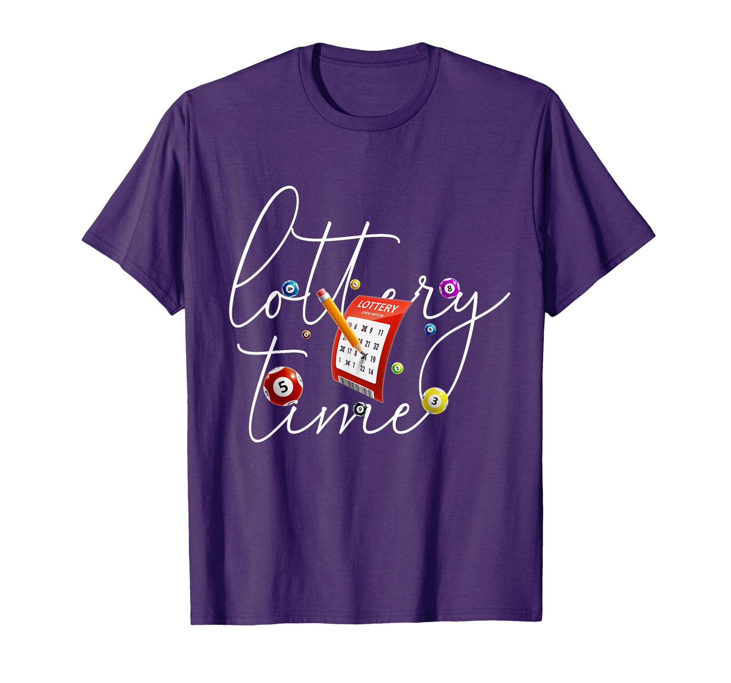 Lottery Scratcher Men Women Lucky Player Funny Bingo T-Shirt