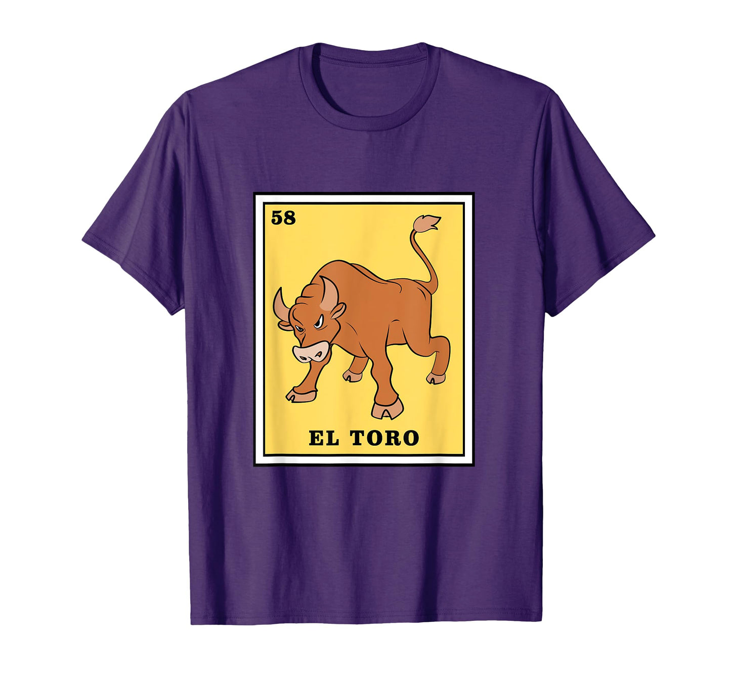 Funny Game El Toro Mexican Lottery Card T-Shirt