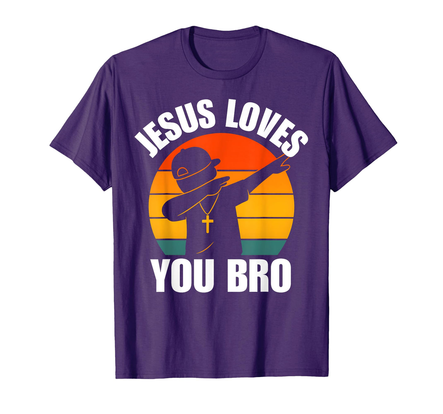 Jesus Love You Bro Dabbing Boy Christian Kids Boys Saying T-Shirt