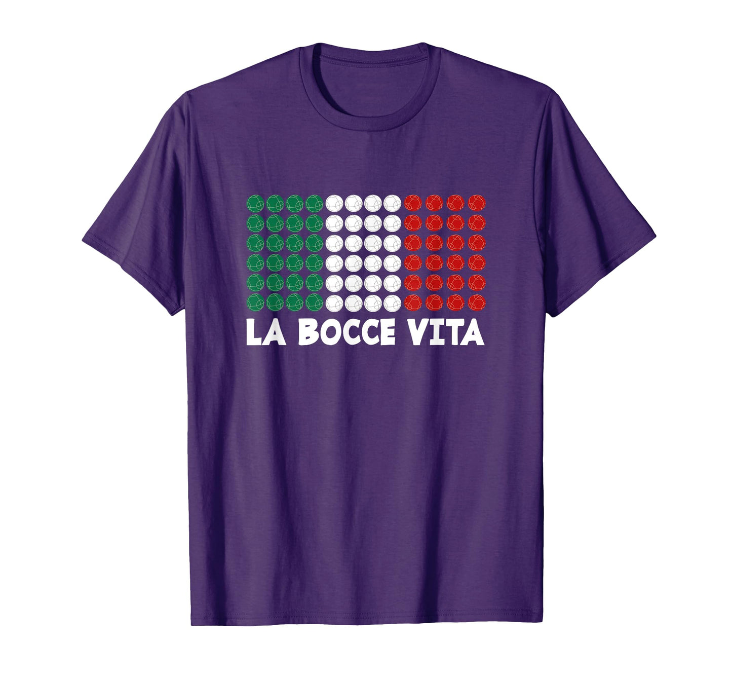 La Bocce Vita - Italian Flag Colors Italian Patriot Bocce T-Shirt