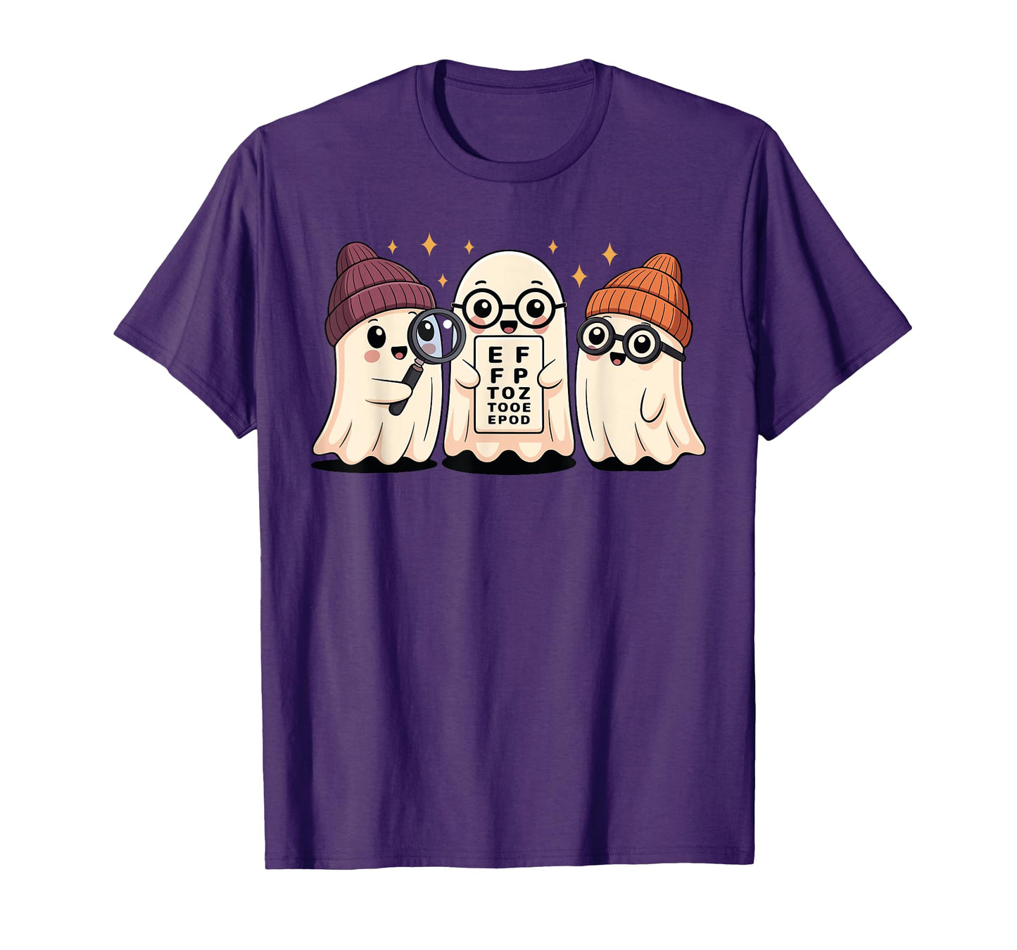 Optometry Halloween Spooky Ophthalmologist Funny Eye Doctor T-Shirt