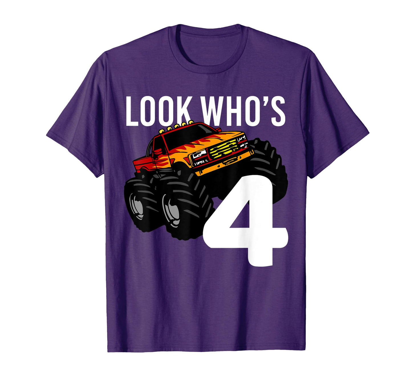 Monster Truck 4th Birthday for Boys | 4 year old Gift T-Shirt