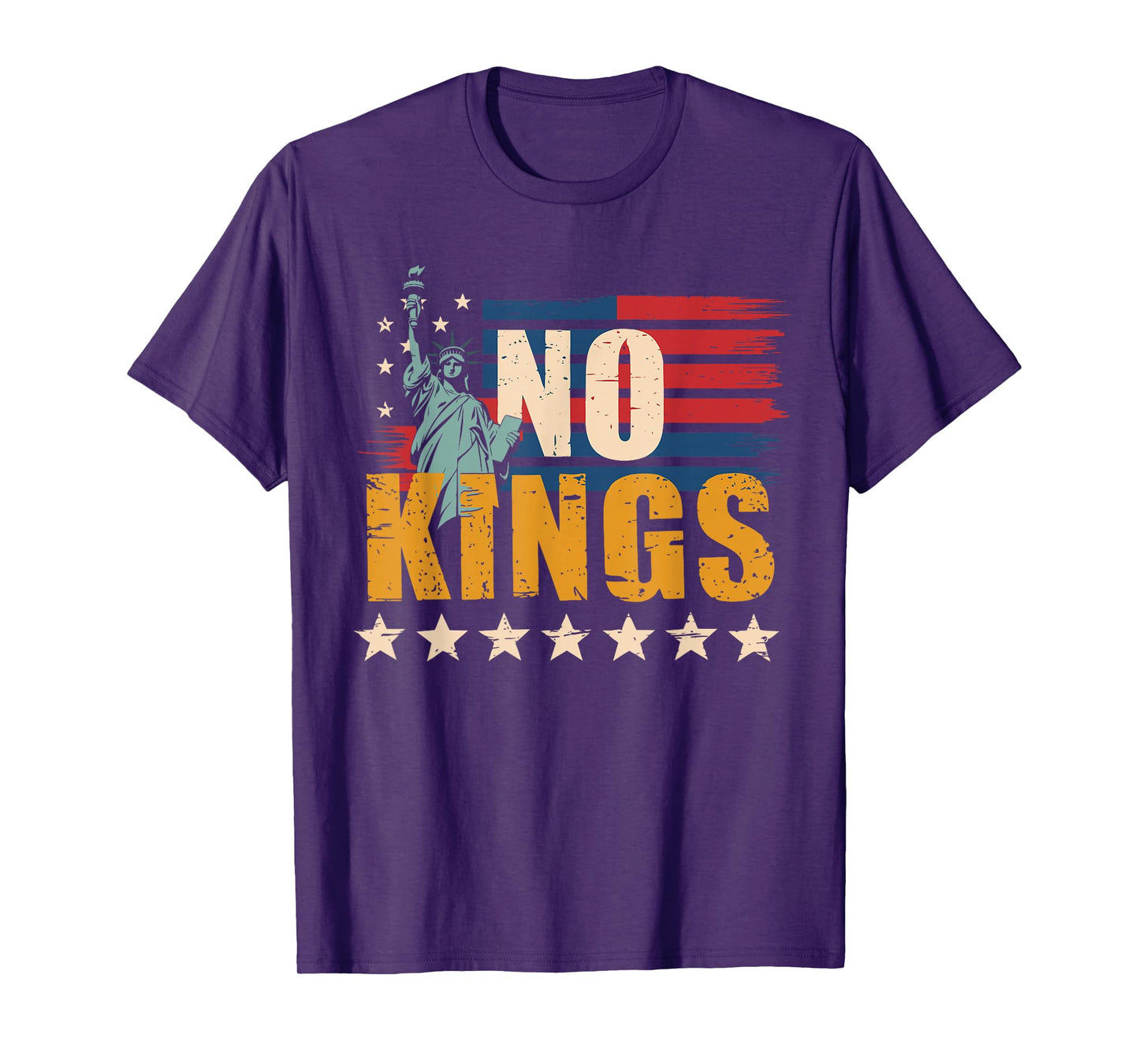 No Kings in America Statue of Liberty 1776 October 18 T-Shirt