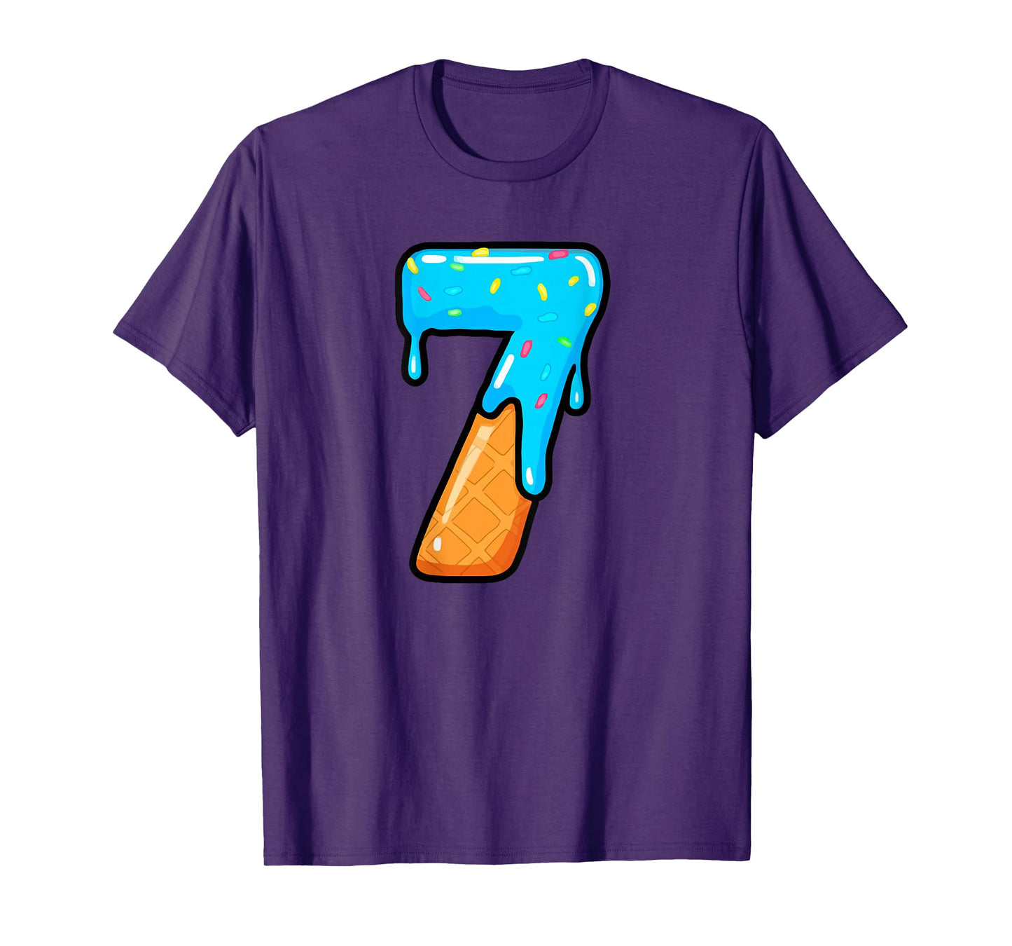 67 Ice Cream Drip Meme 6 7 Hallowee Costume Couple (On Back) T-Shirt