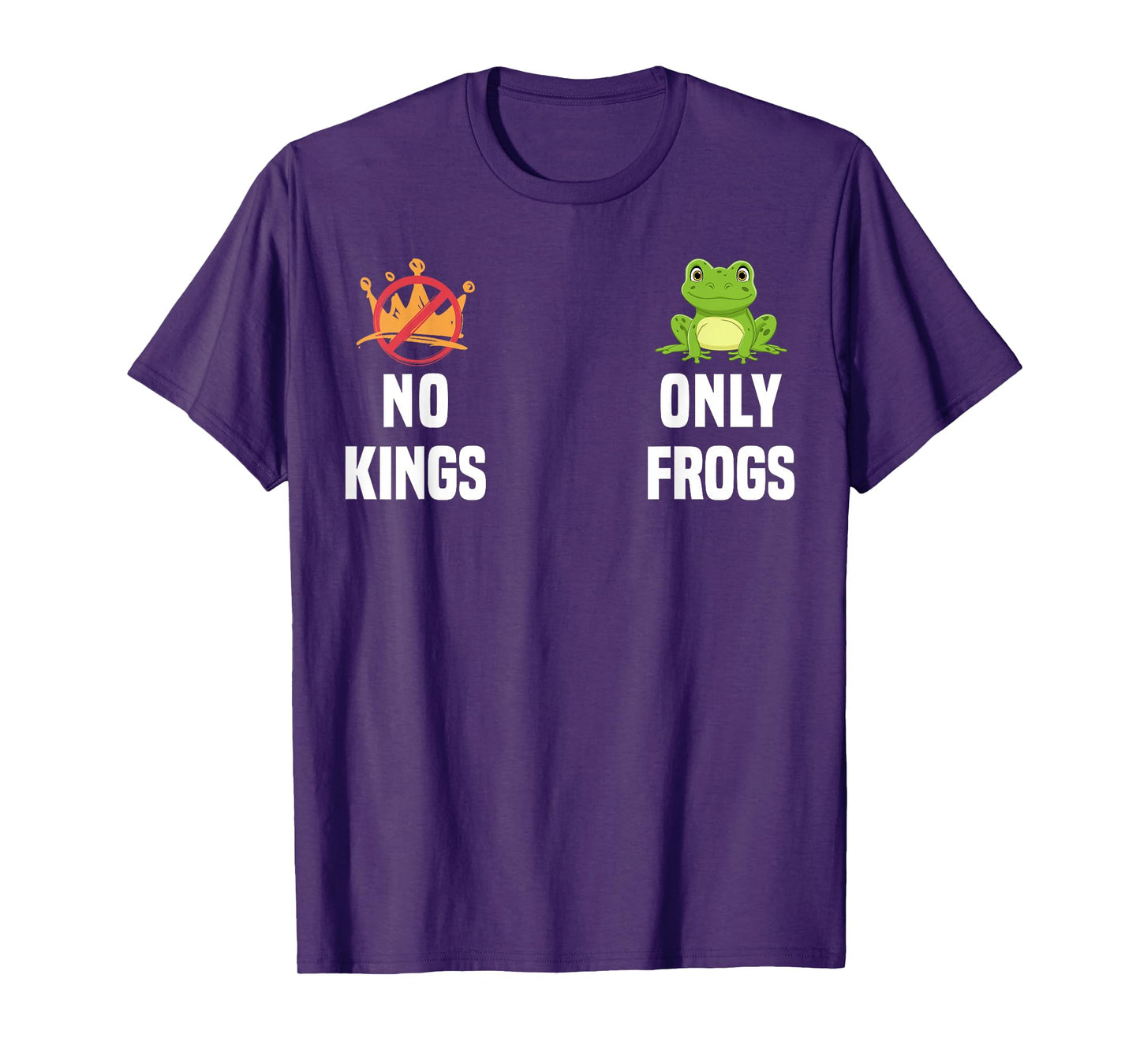 No Kings Only Frogs Funny No Kings in America Since 1776 Tee T-Shirt