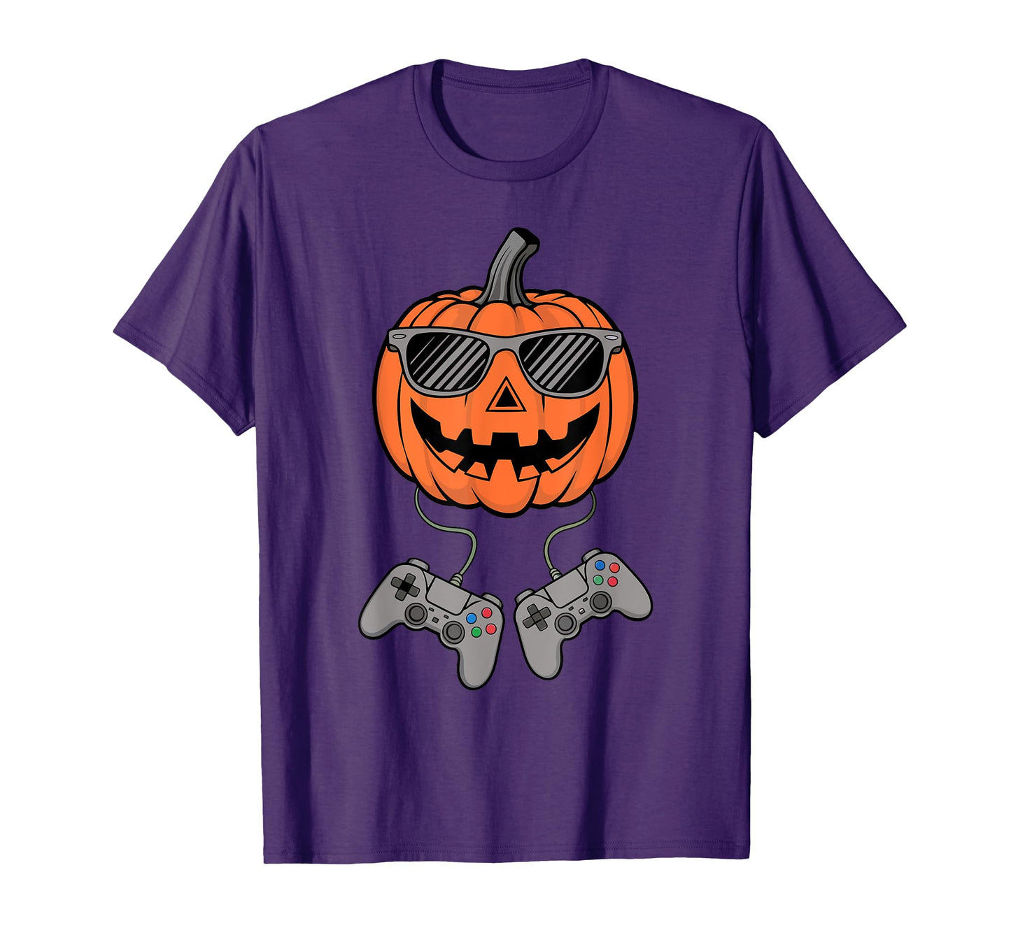 Halloween Jack O Lantern Gamer Boys Kids Men Funny Gaming T-Shirt