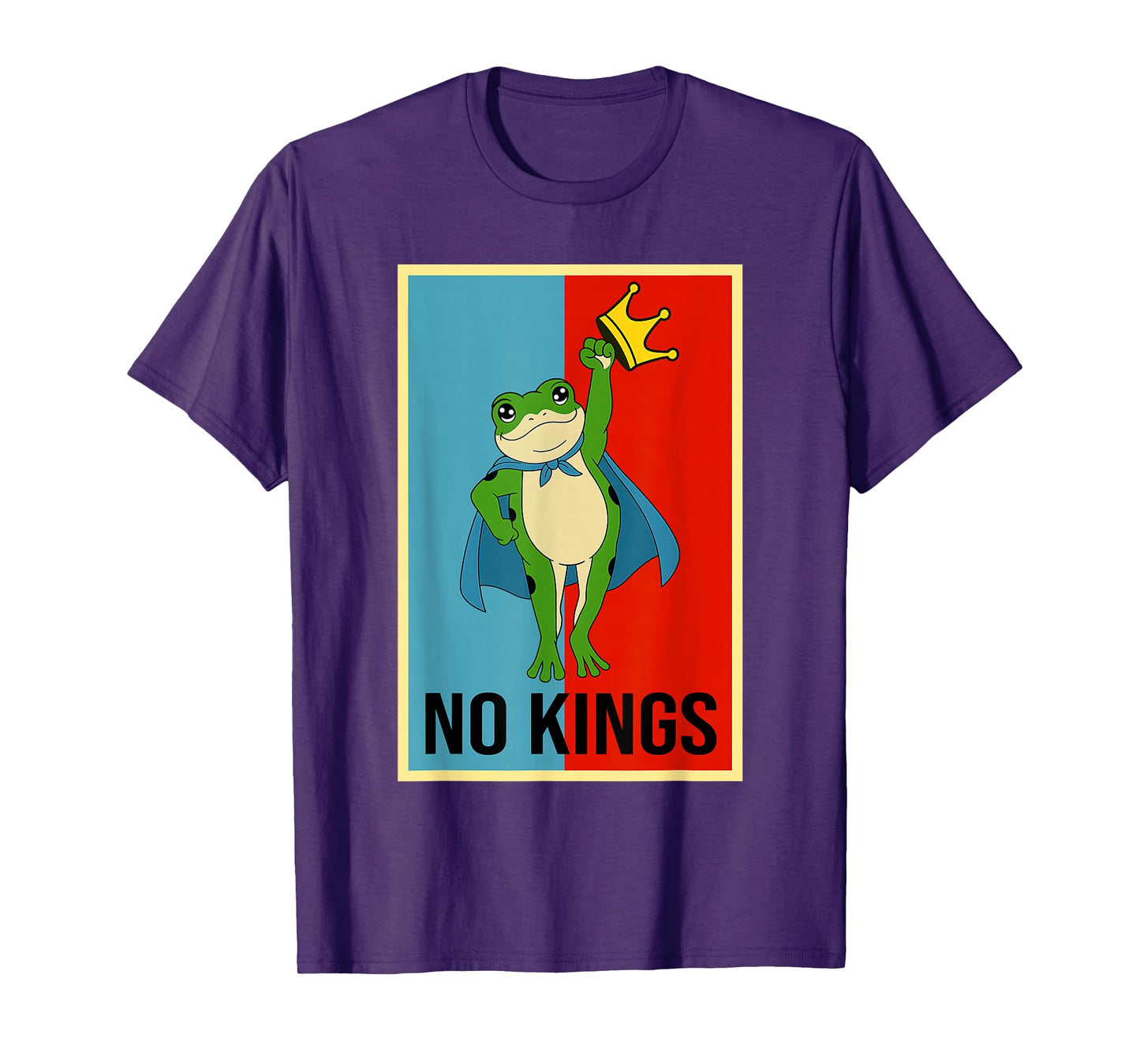 Frog No Kings Shirt Men Women No Kings in America T-Shirt