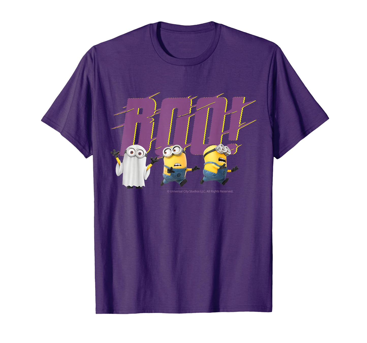 Boo Minions Halloween Merch Designs Celebration Fun T-Shirt