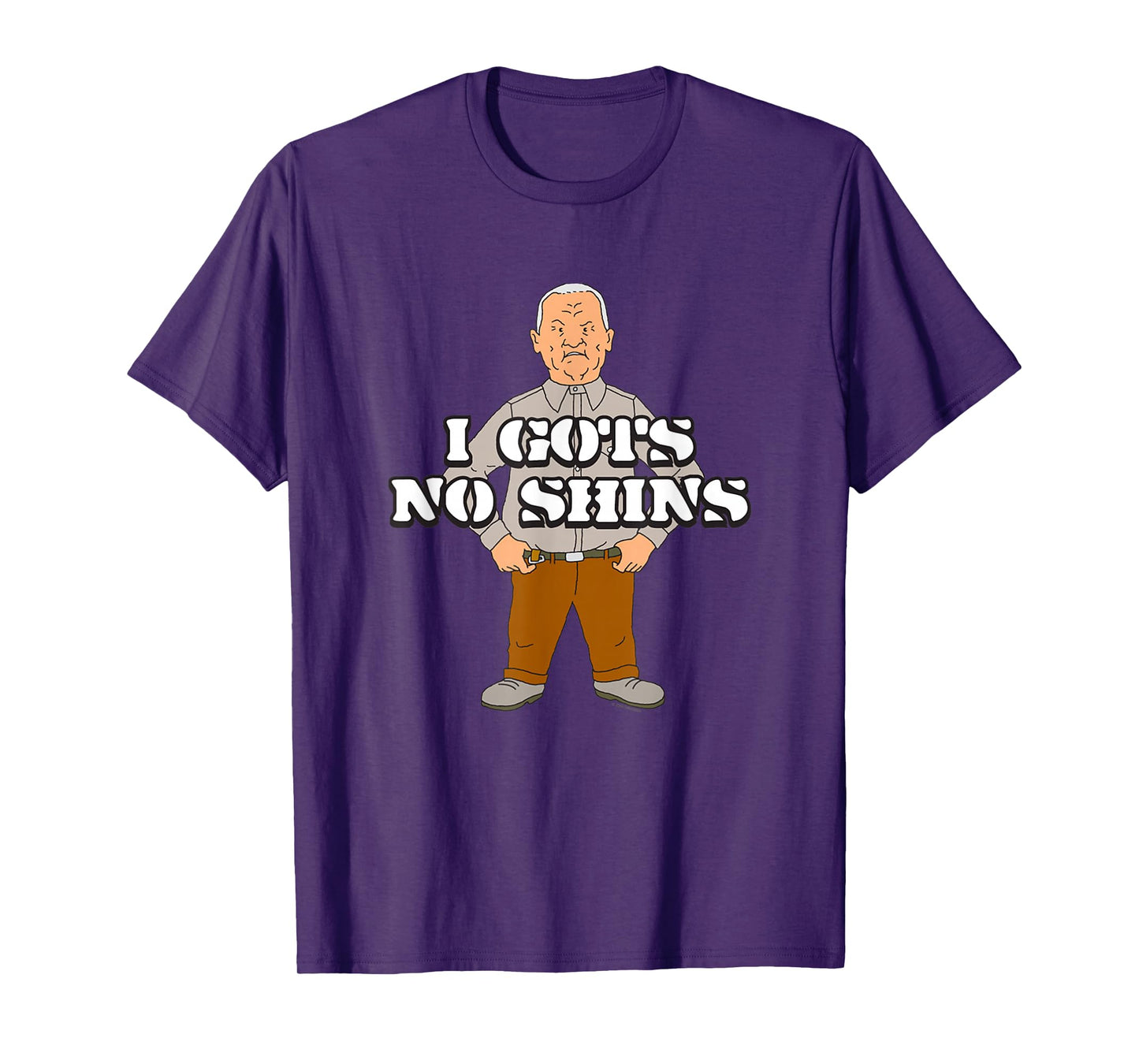 King of the Hill I Gots No Shins Cotton Hill Cartoon T-Shirt