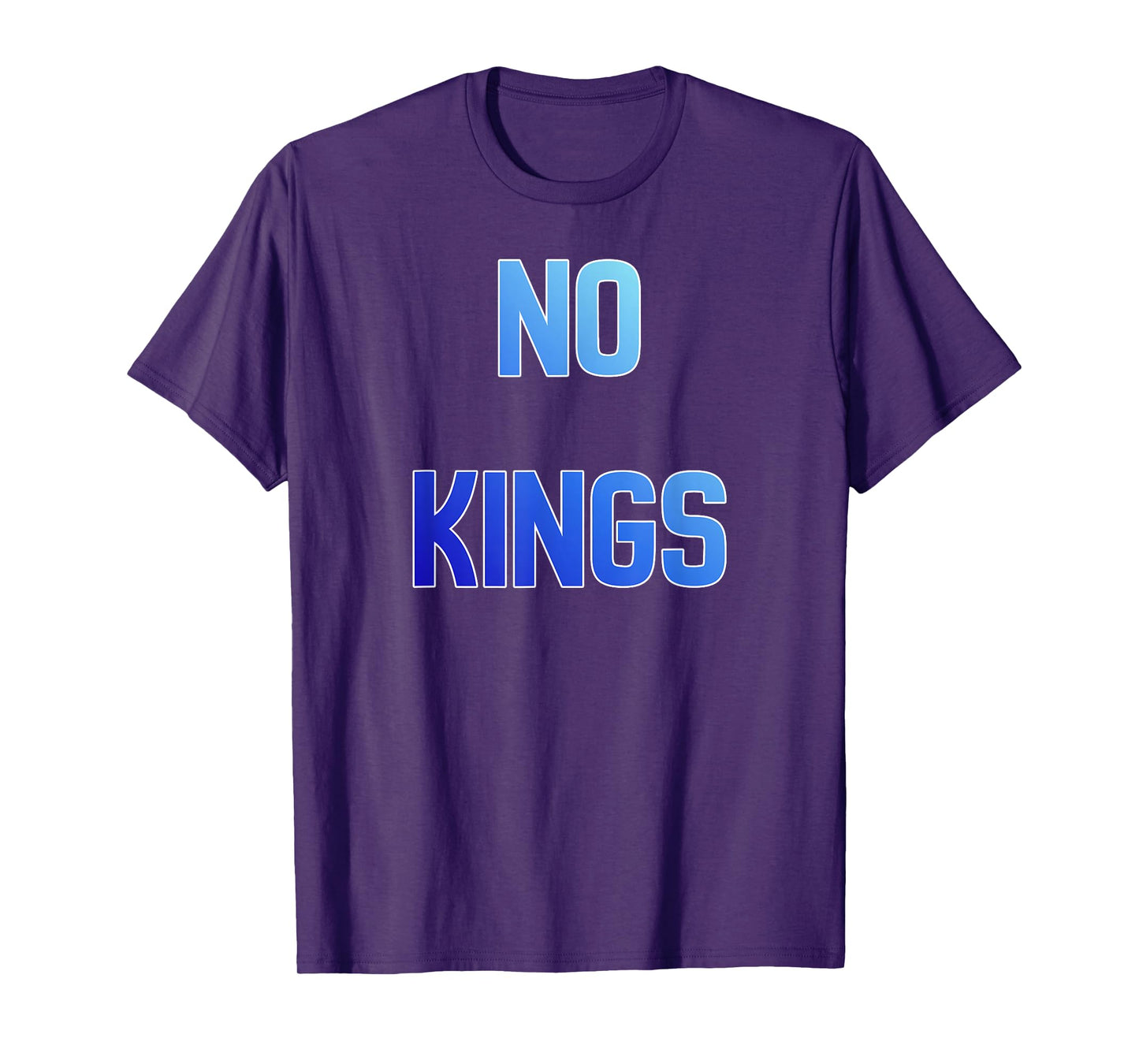 No Kings October 18 Blue Gradient T-Shirt
