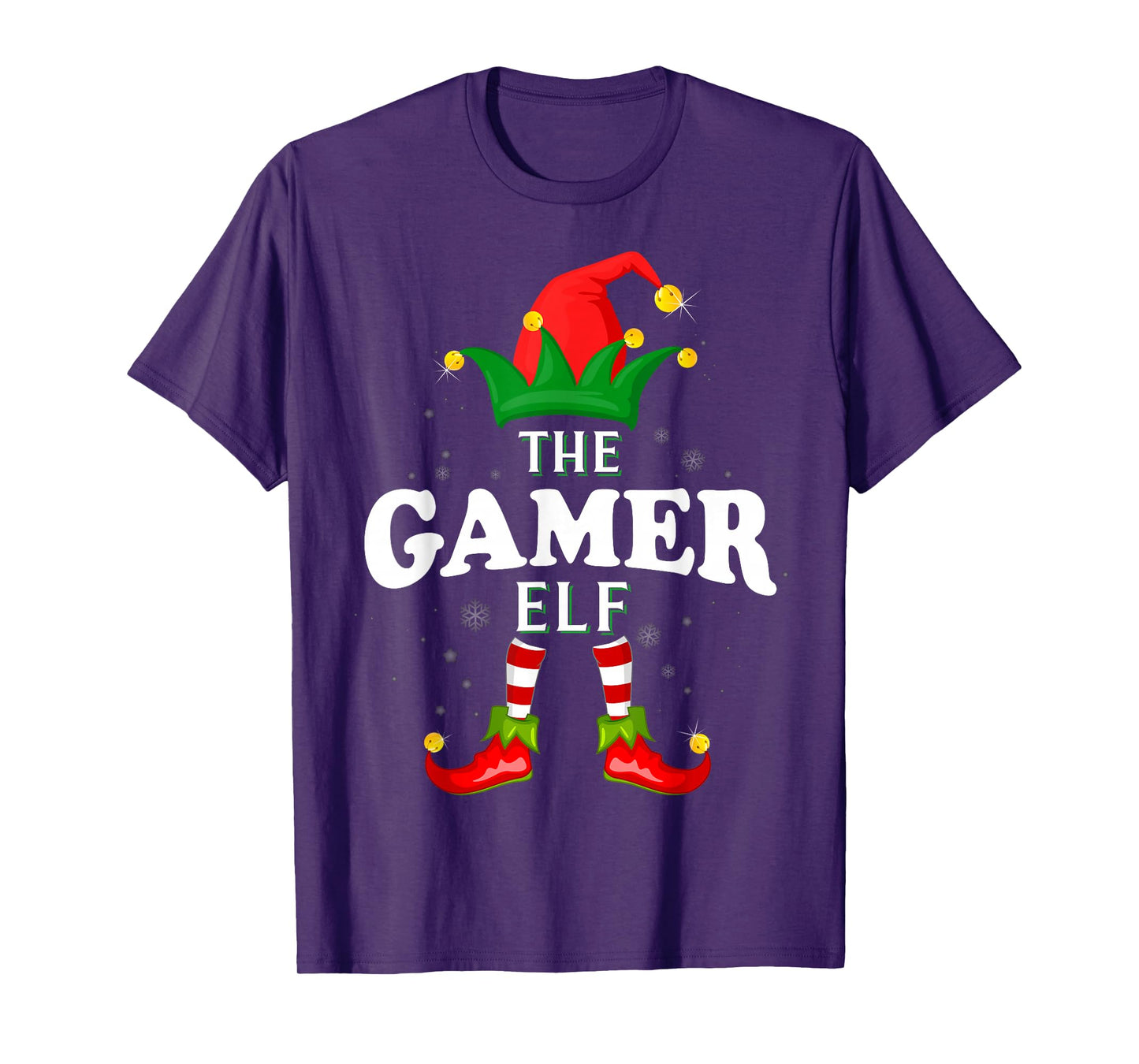 Xmas Gamer Elf Family Matching Christmas Pajama T-Shirt