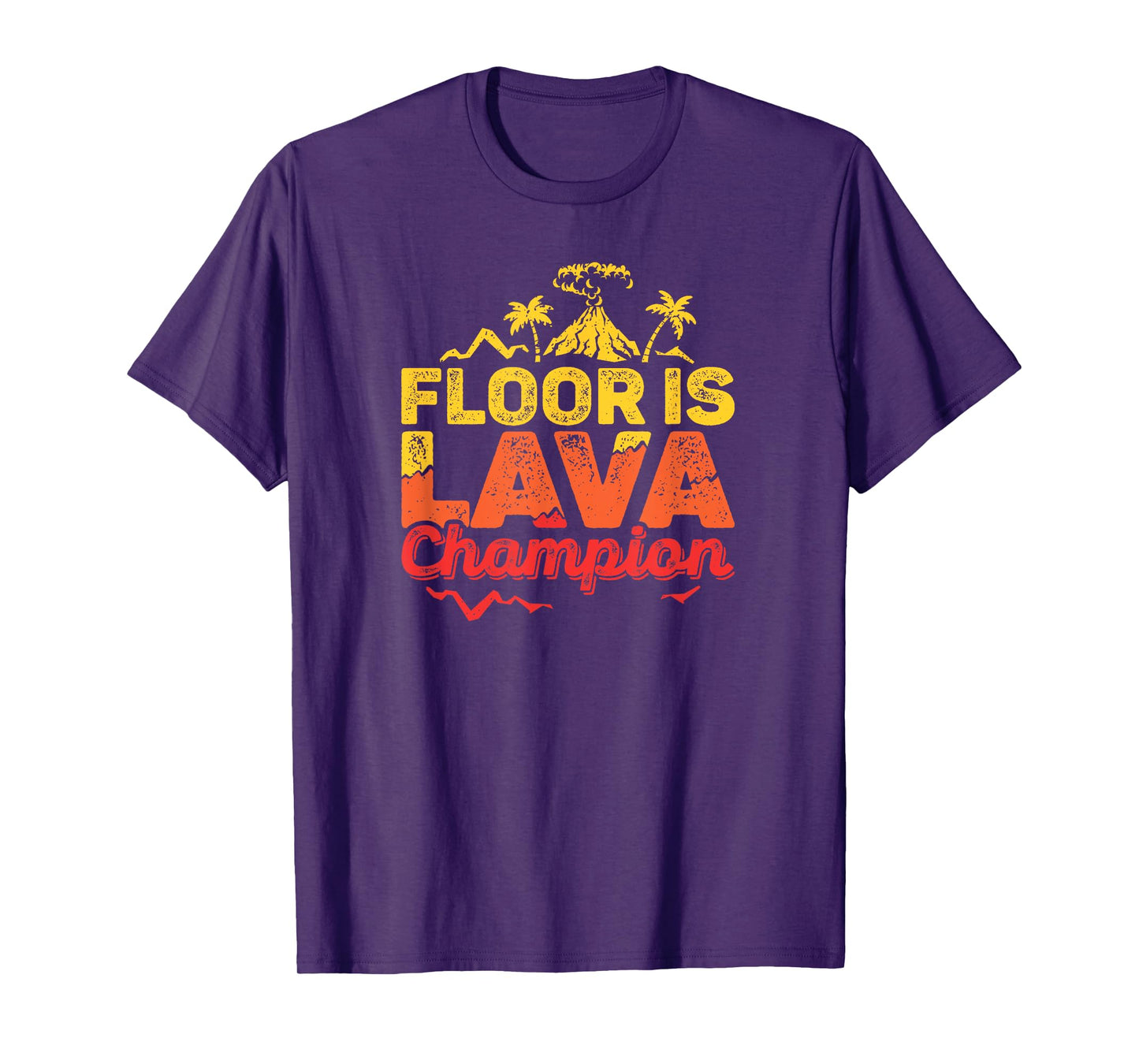 Floor Is Lava Game Champion With Volcano Kids Recess Play T-Shirt