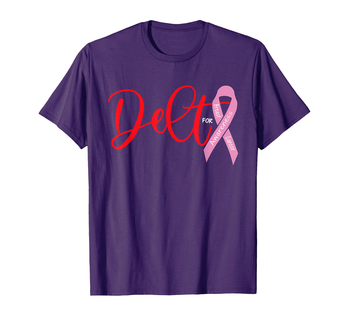 Deltas Wear Pink Breast Cancer Awareness Pink Ribbon T-Shirt