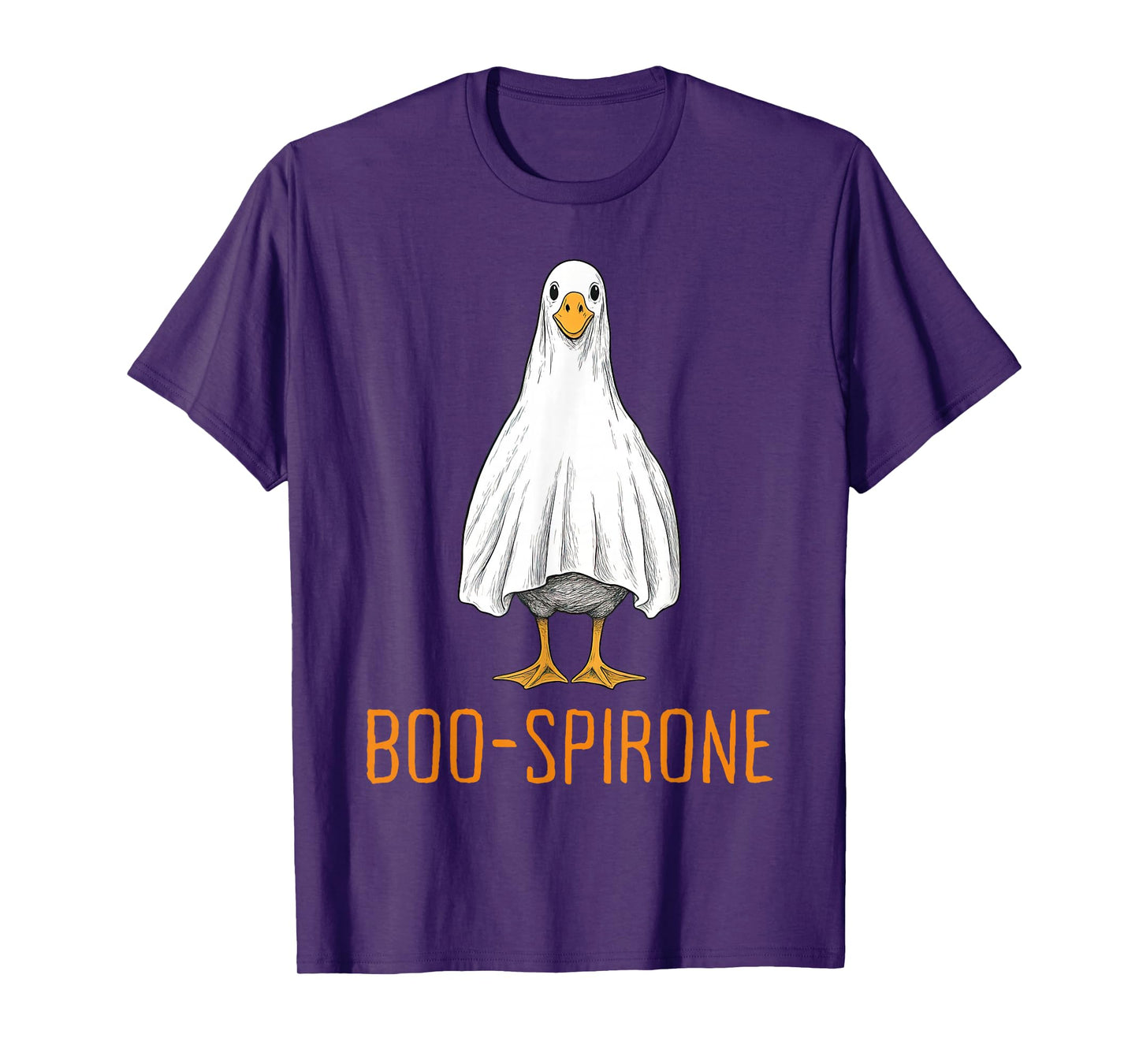 Boo-spirone Duck Ghost Pharmacy Halloween Pharmacist Tech T-Shirt