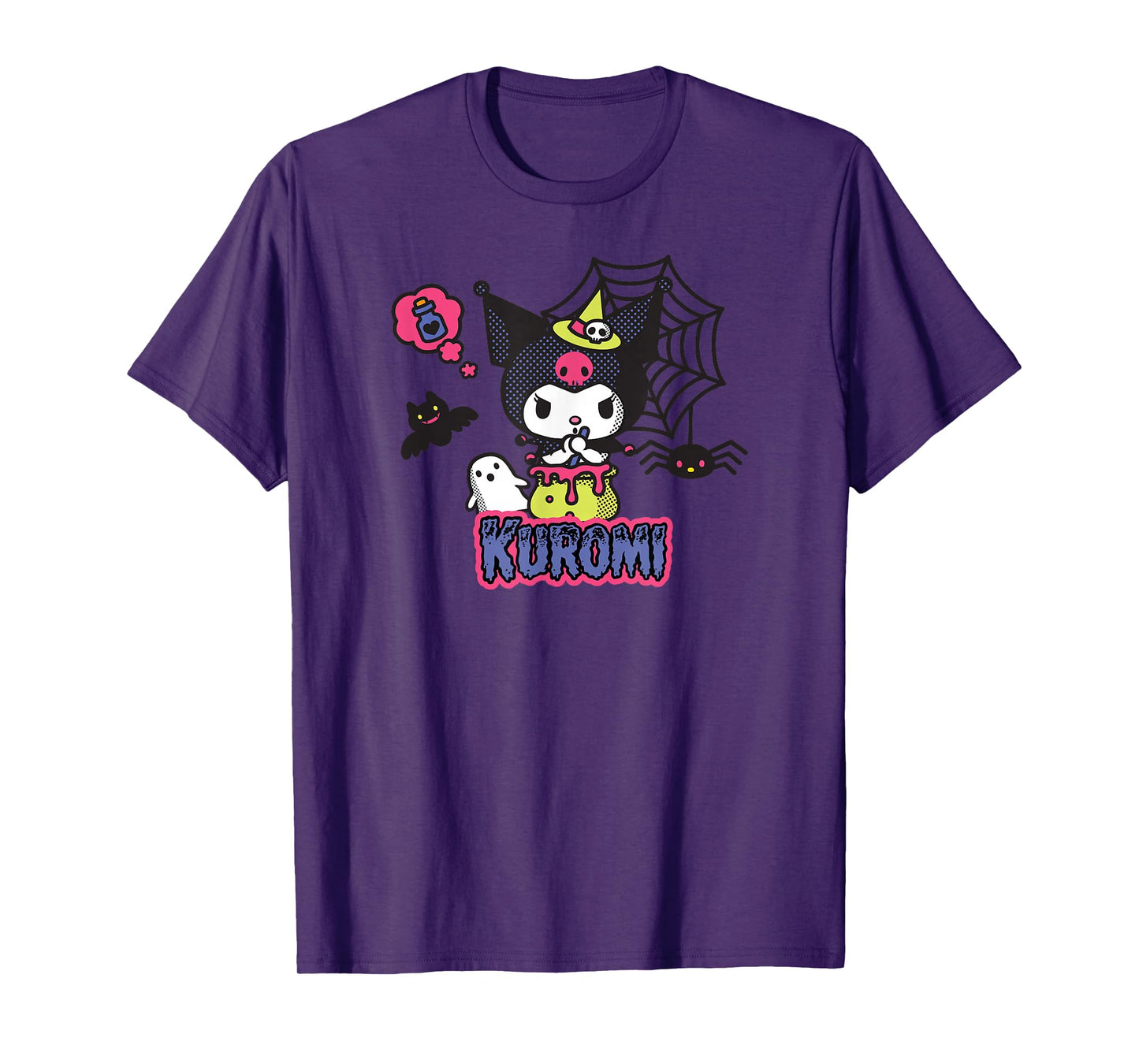 Kuromi Halloween Spooky Web T-Shirt