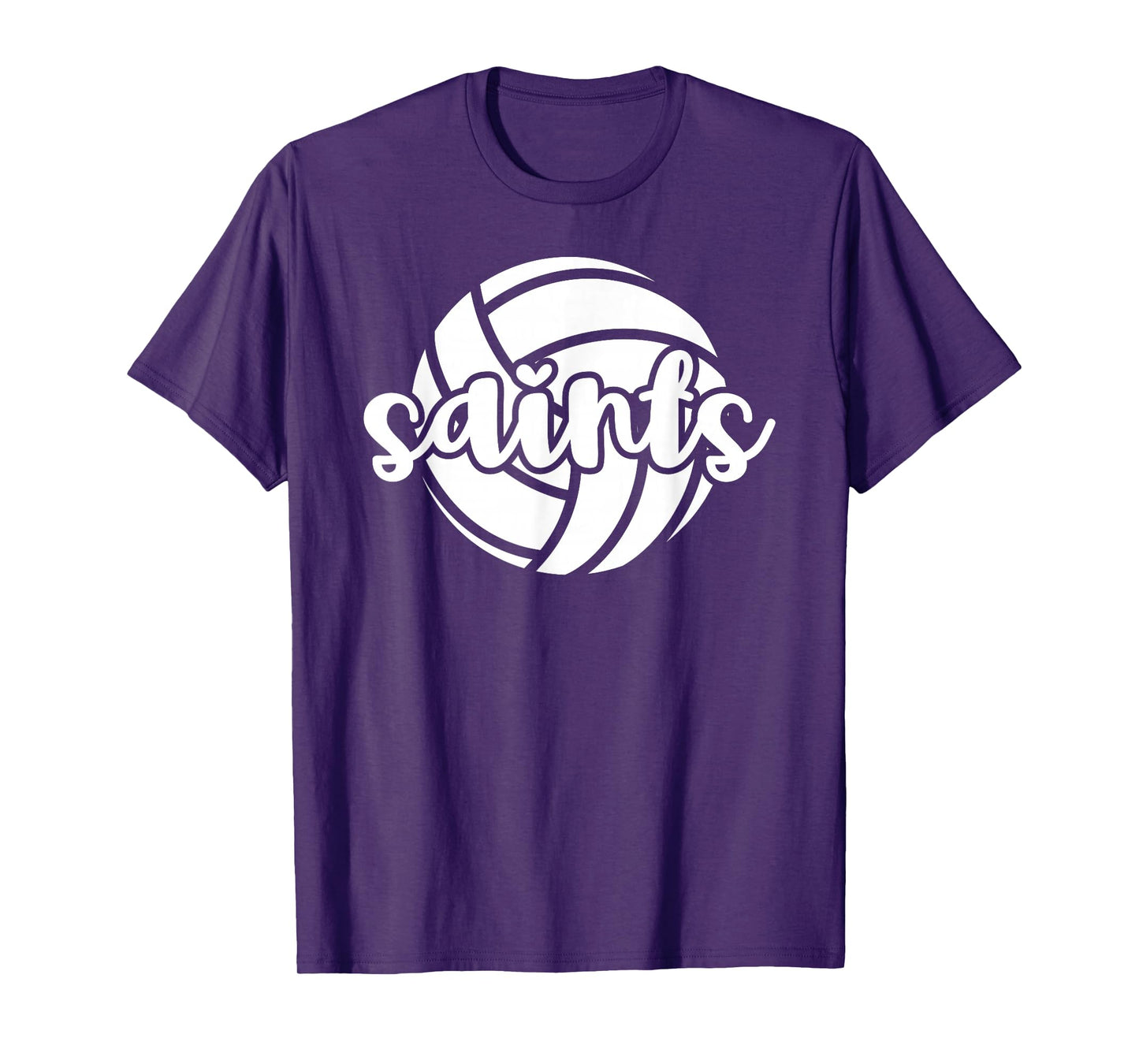 Saints Volleyball Team Mascot School Spirit Game Night T-Shirt