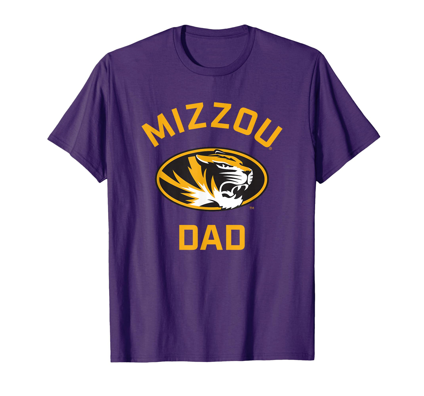 University of Missouri Mizzou Tigers Arched Dad T-Shirt
