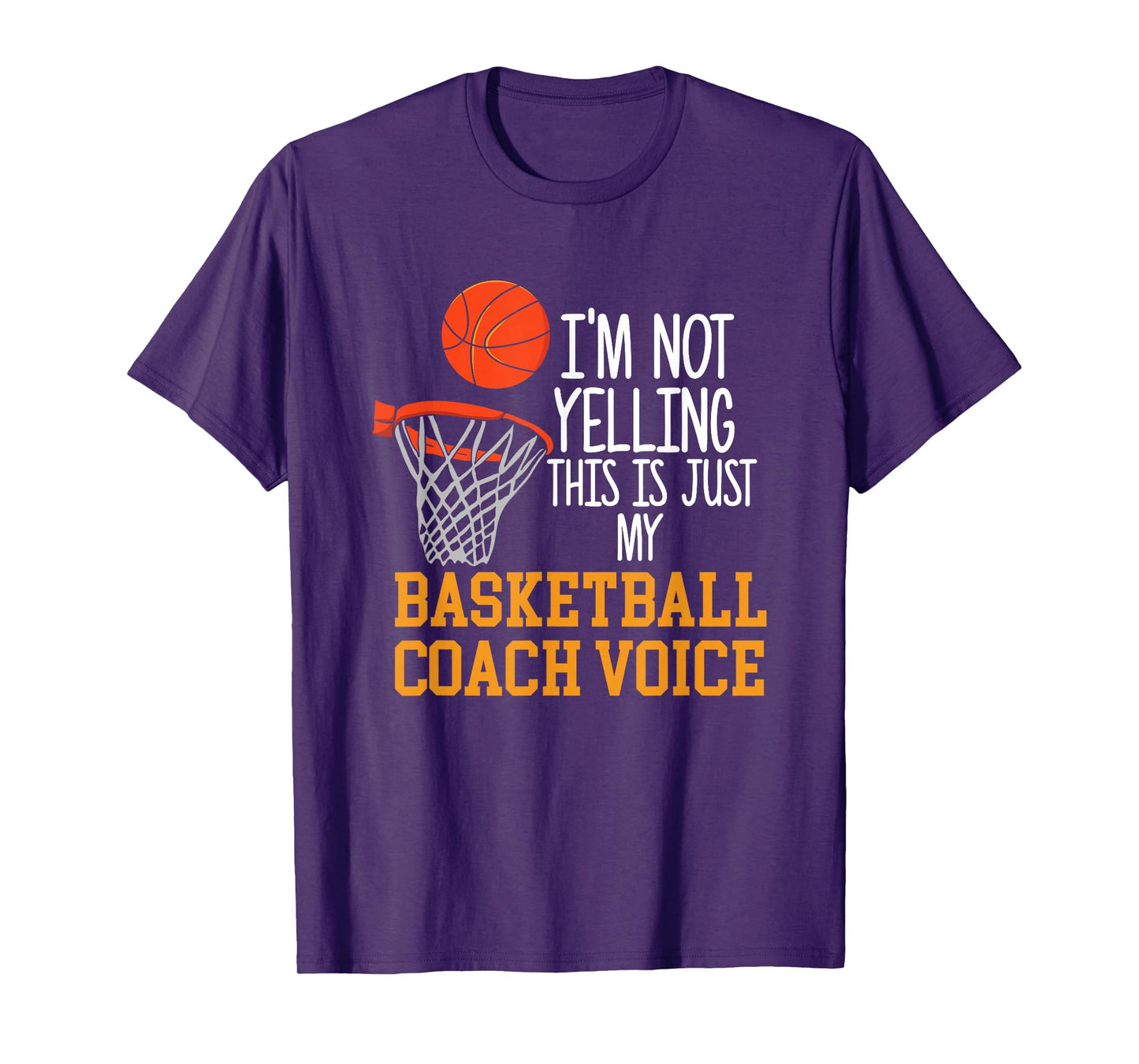 Basketball Coach Voice, Funny Basketball Coach Tshirt T-Shirt