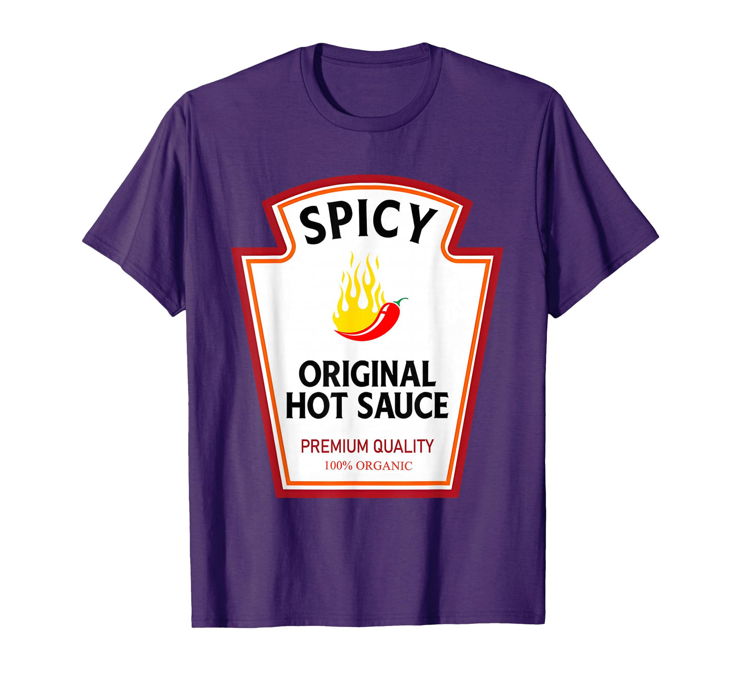 Spicy Hot Sauce Funny Condiment Costume Party Matching T-Shirt