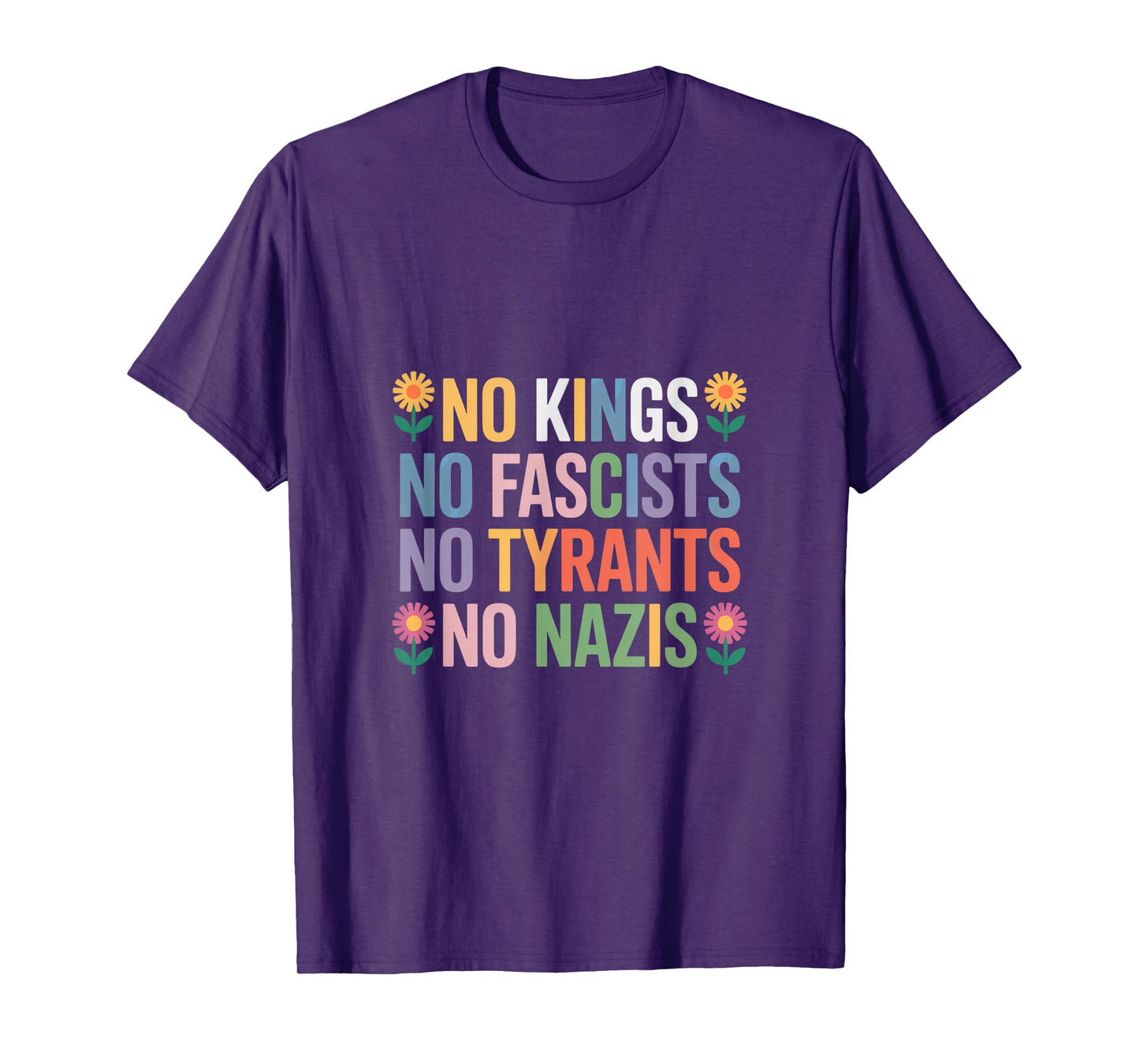 No Kings Patriotic Men Women Liberty T-Shirt