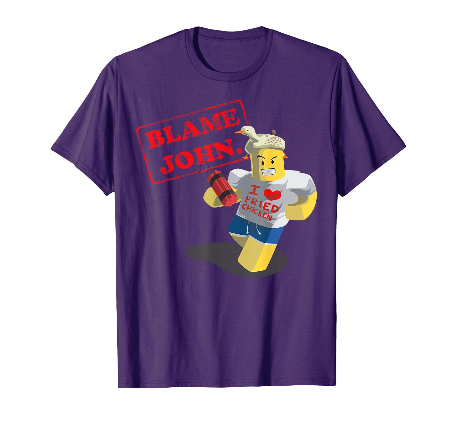 John Doe Shedletsky Blame John I Love Fried Chicken T-Shirt
