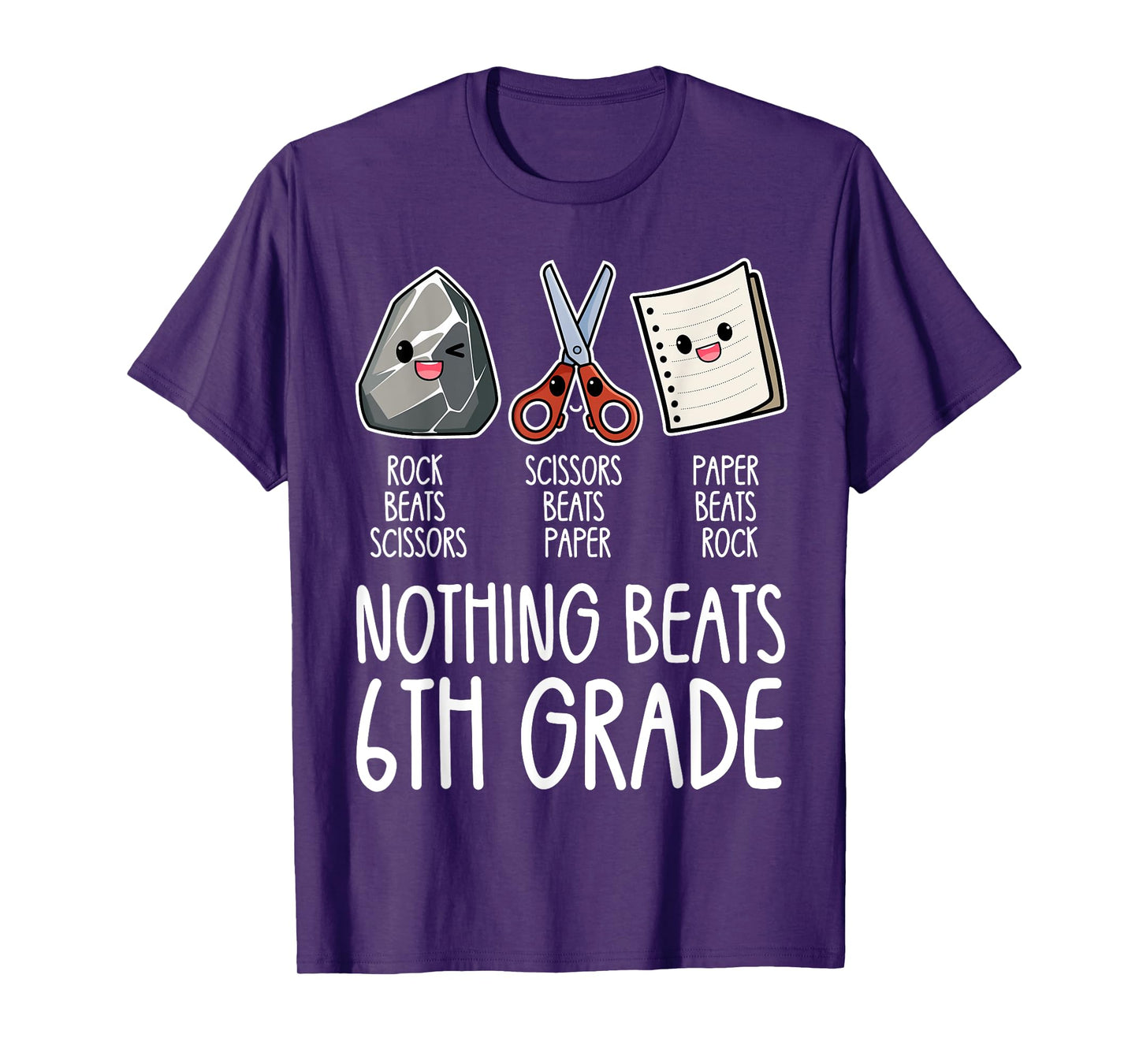Nothing Beats 6th Grade Funny Back to School Kids Teachers T-Shirt