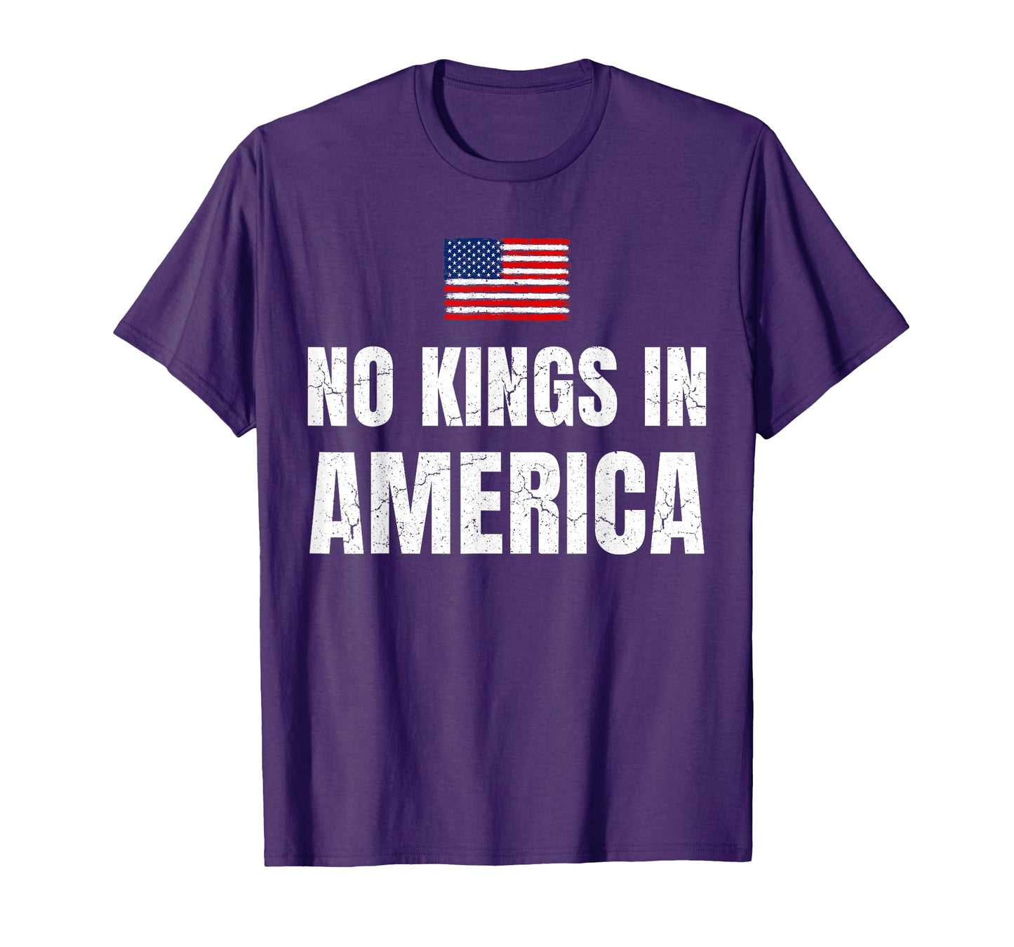 No Kings In America Democracy United States Independence T-Shirt