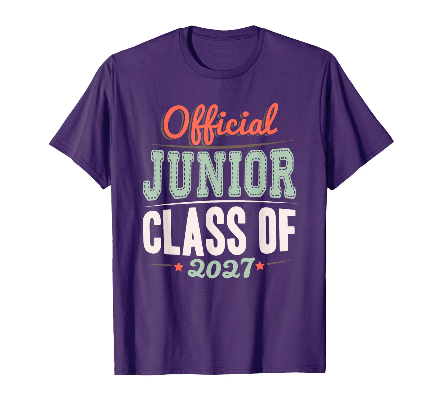 Official Junior Class Of 2027 First Day 11th Grade Retro T-Shirt