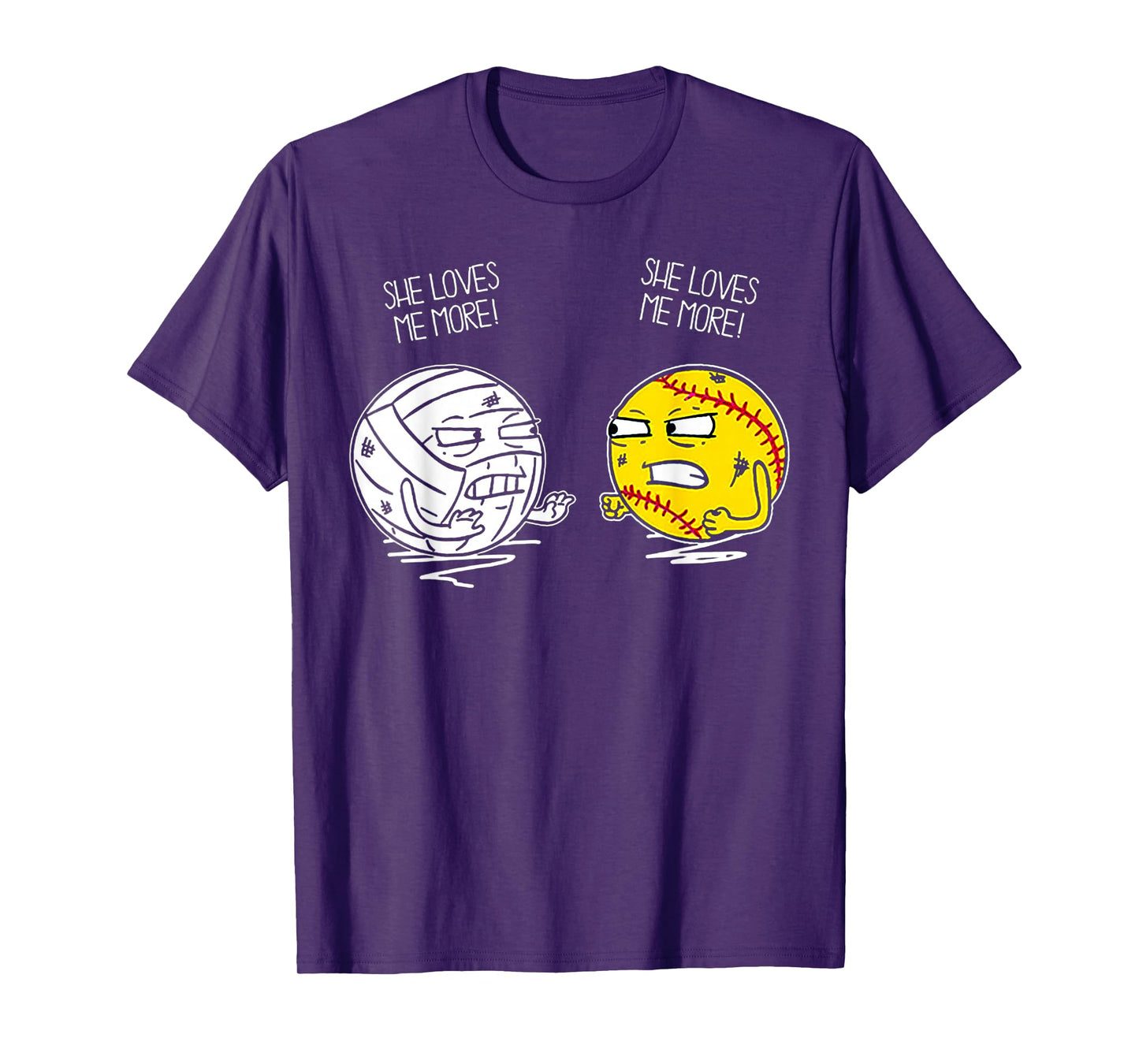 She Love Me More Volleyball Softball T-Shirt