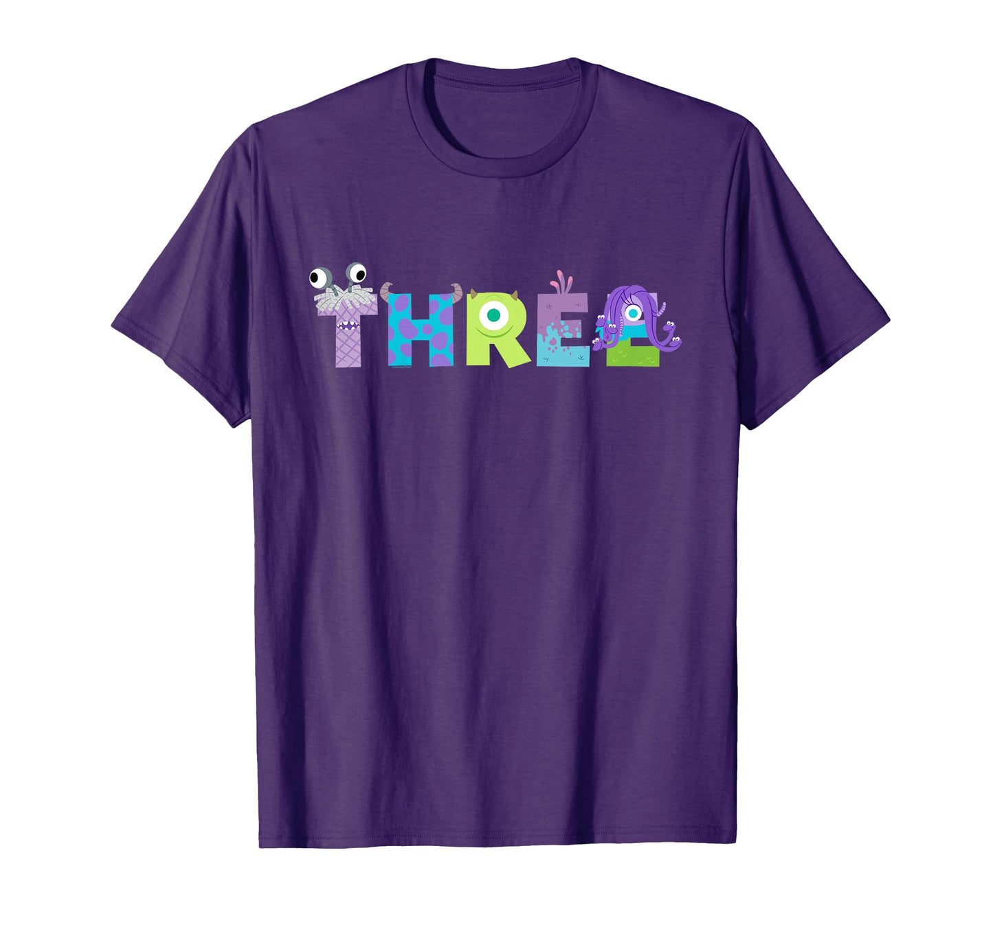 Disney & Pixar's Monsters, Inc. Numbers 3rd Third Birthday T-Shirt