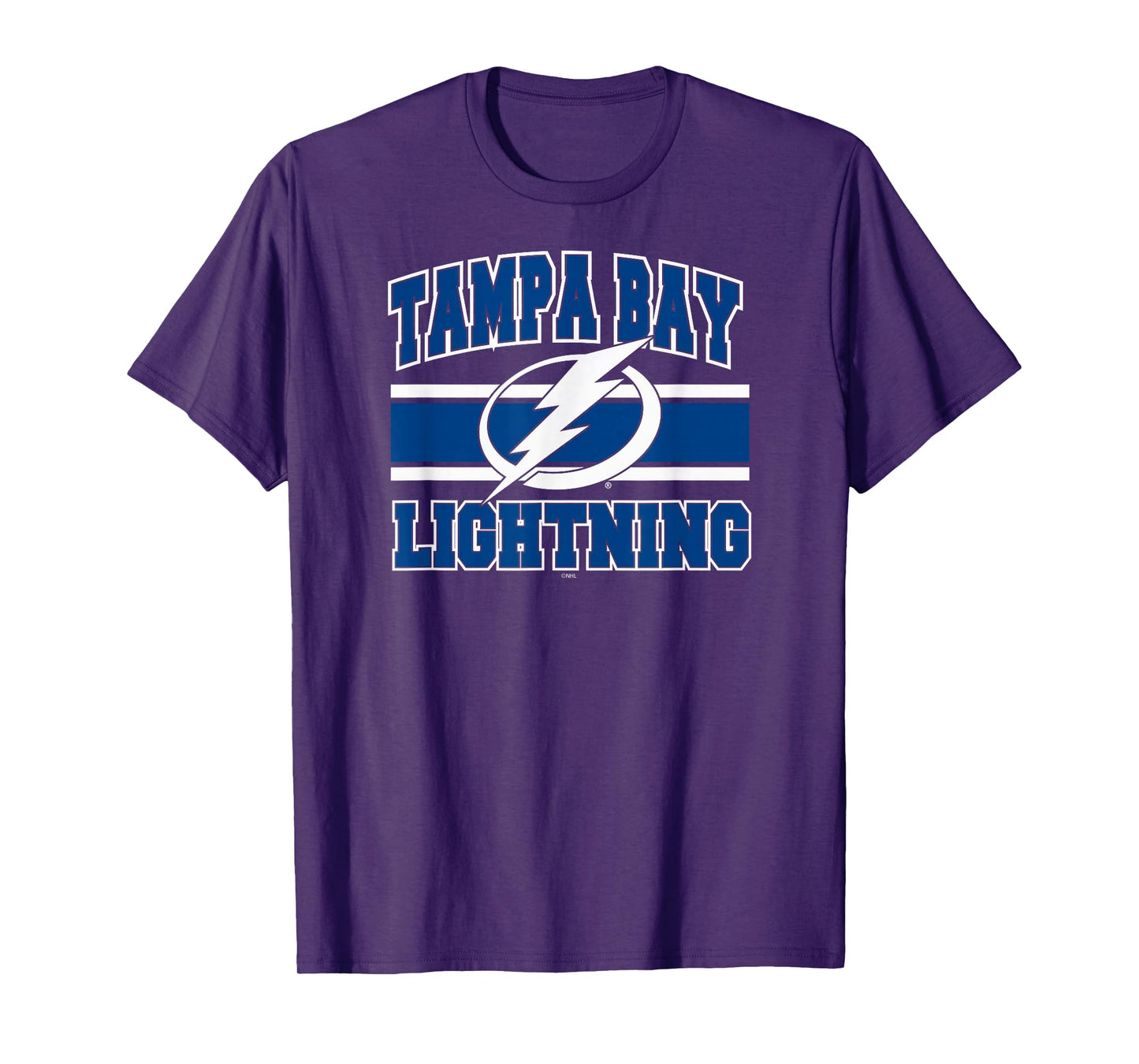 Tampa Bay Lightning Stripe Black Officially Licensed T-Shirt