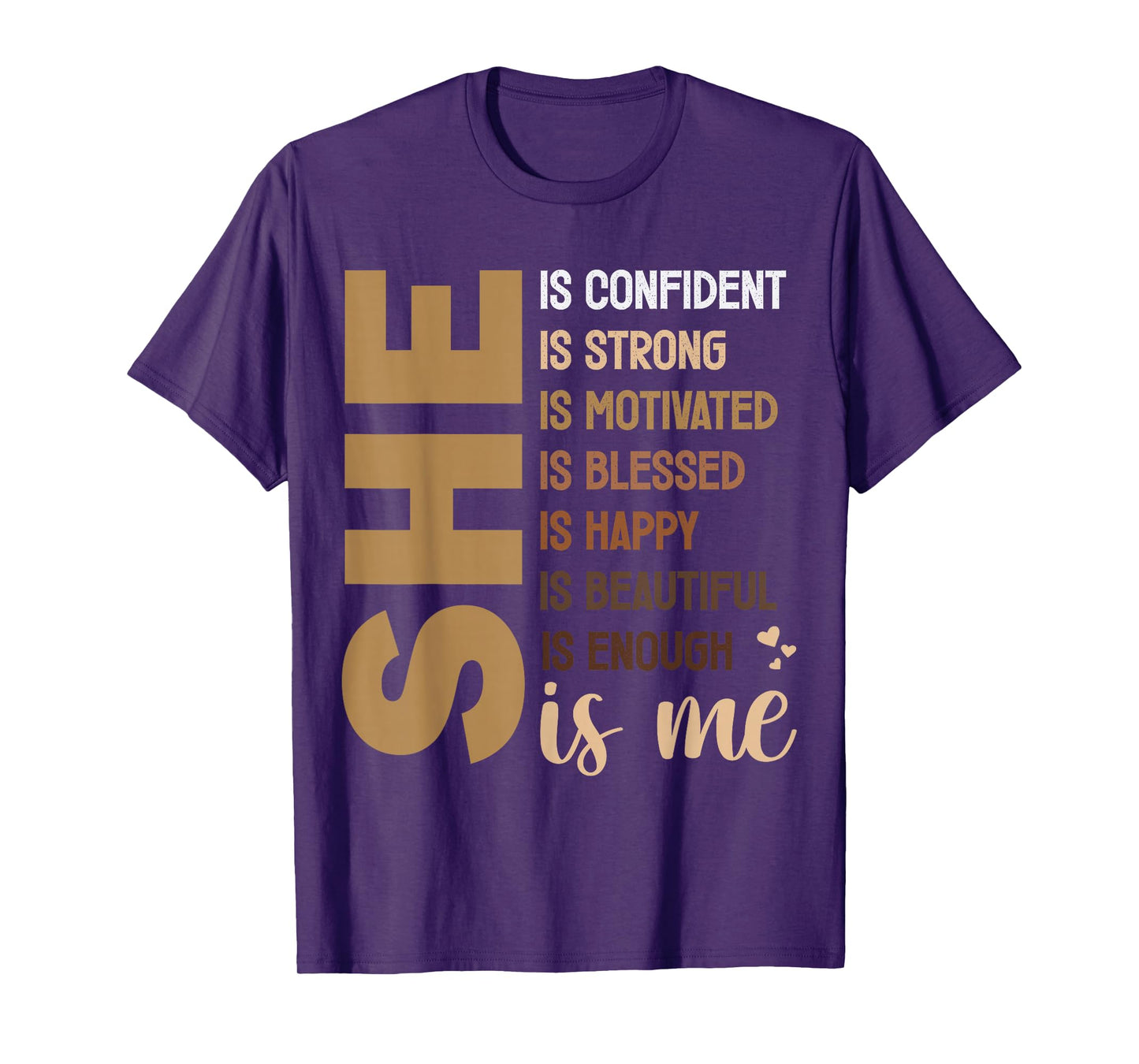 She Is Me Black Women Beautiful Strong Blessed T-Shirt