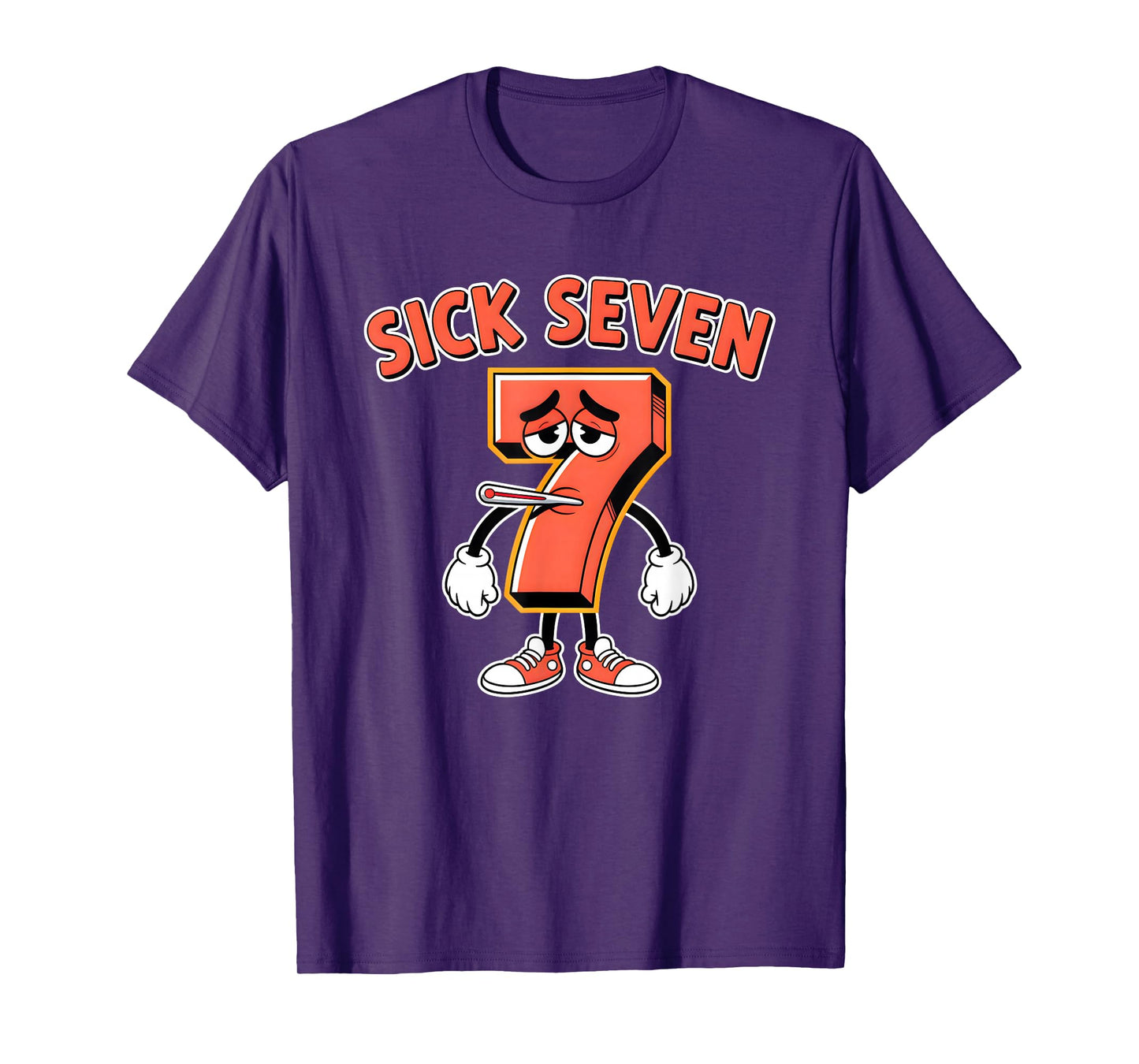 Sick Seven 67 Halloween Costume Fun Wordplay Design T-Shirt