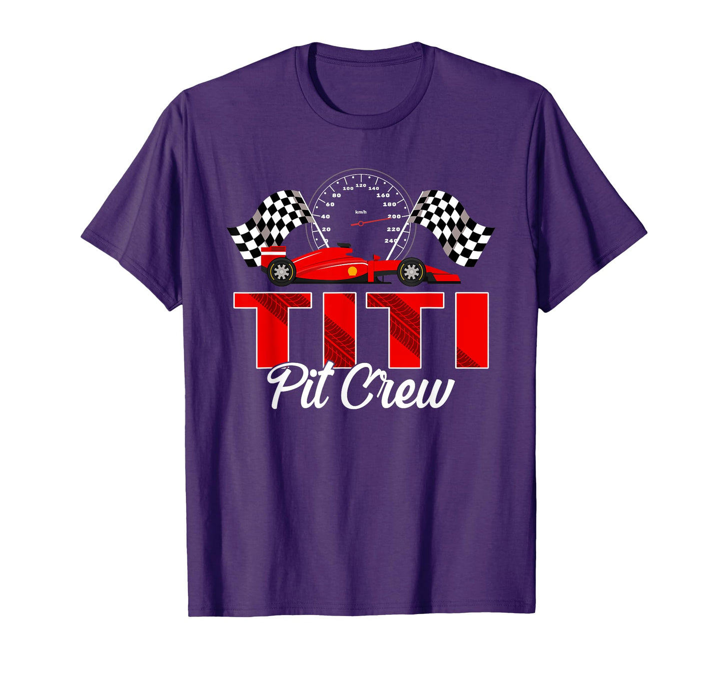 Race Car Birthday Party Racing Family Titi Pit Crew T-Shirt