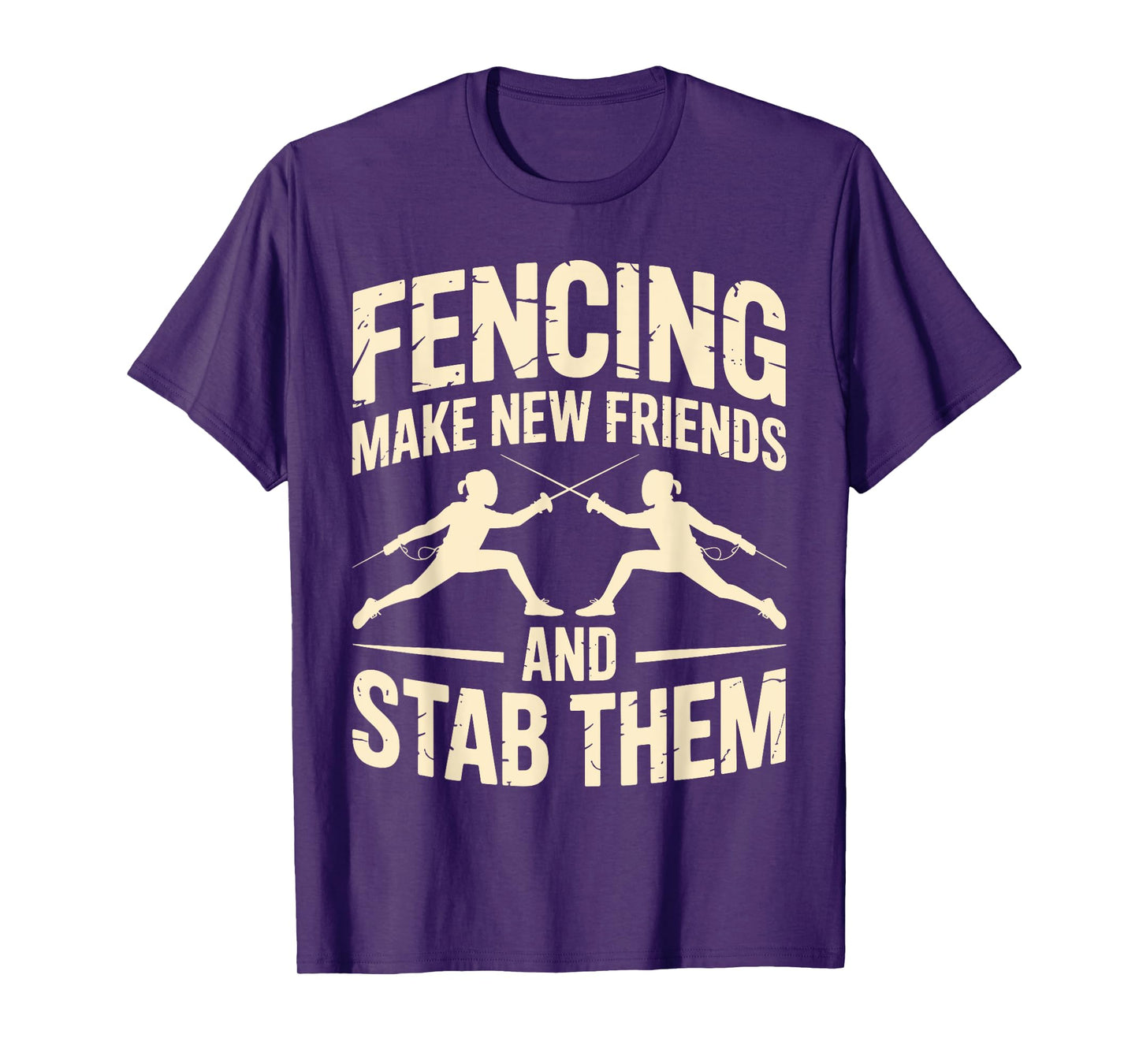 Funny Fencing Art For Men Women Kids Fencer Fencing Sport T-Shirt